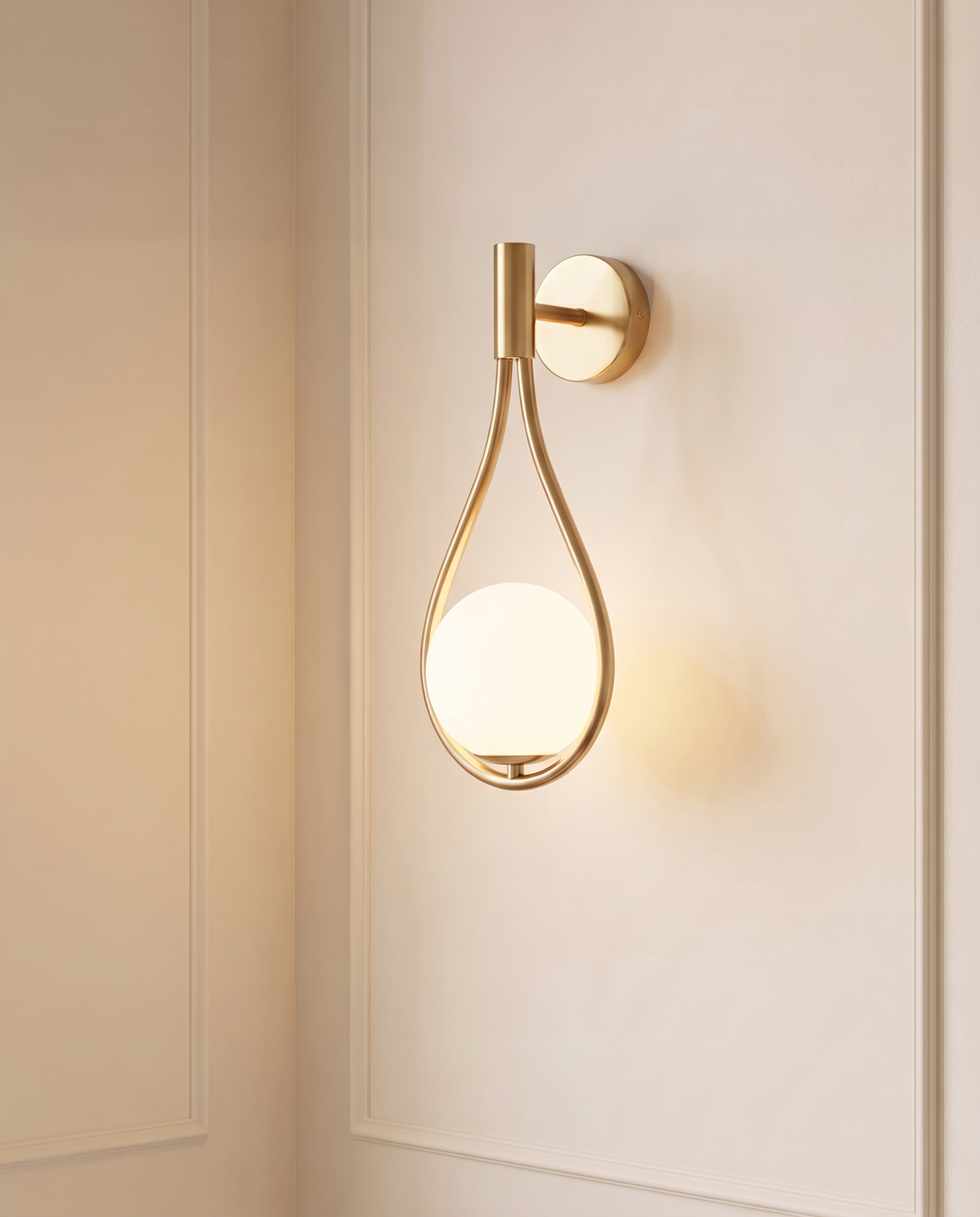 Aqua Drop Wall Light, detail view — The Home Peck
