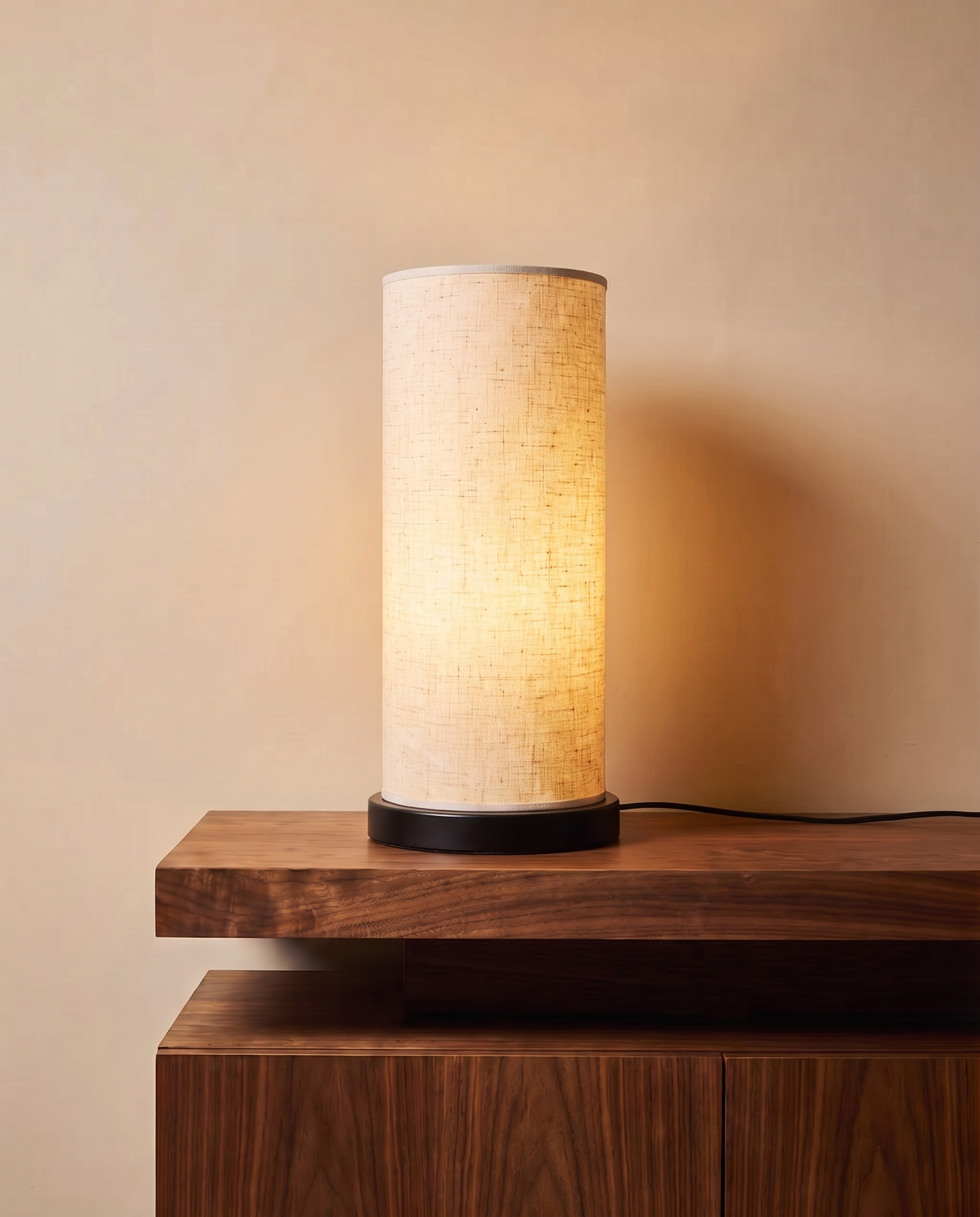 Metro black table lamp, detail