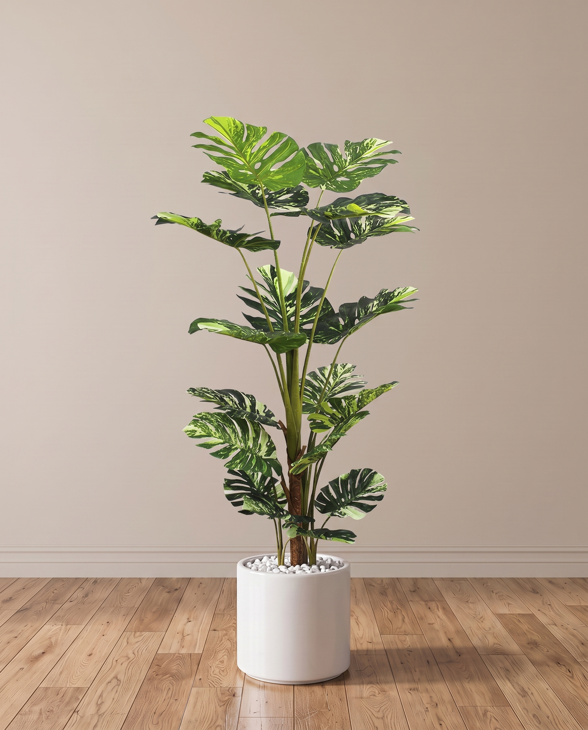 Monstera Borsigiana Variegata Artificial Plant