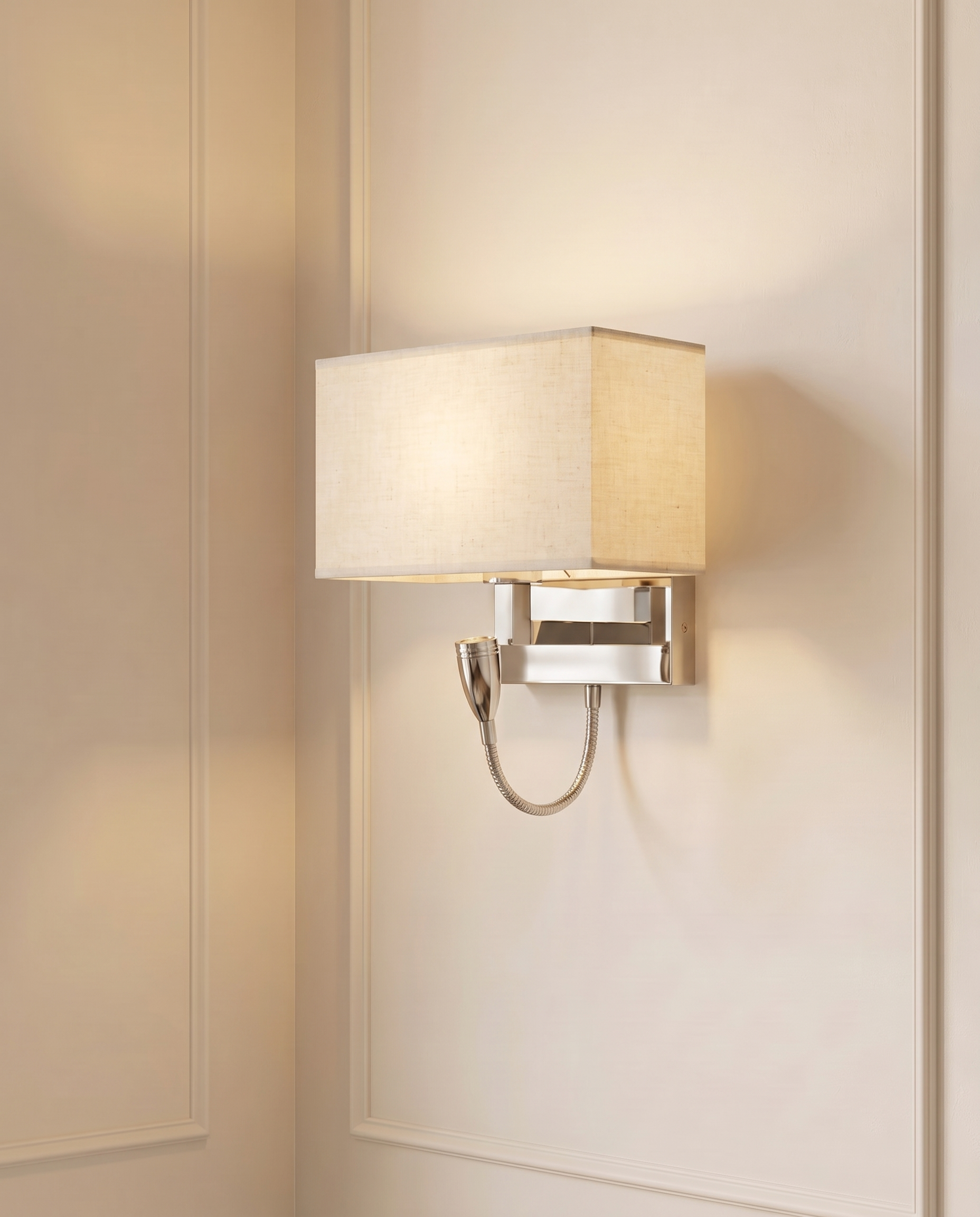 Sterling Broad Silver Wall Light — The Home Peck