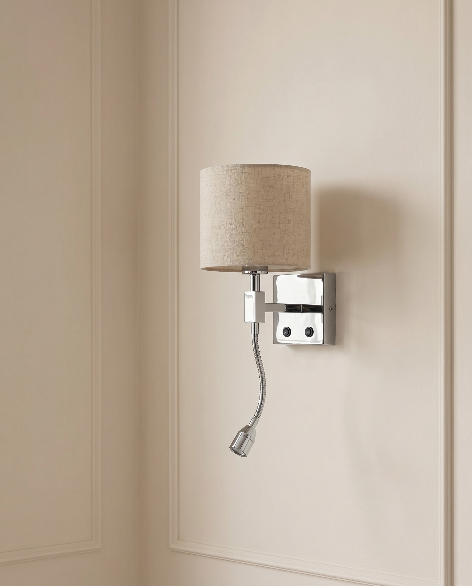 Sterling Round Silver Wall Light — The Home Peck