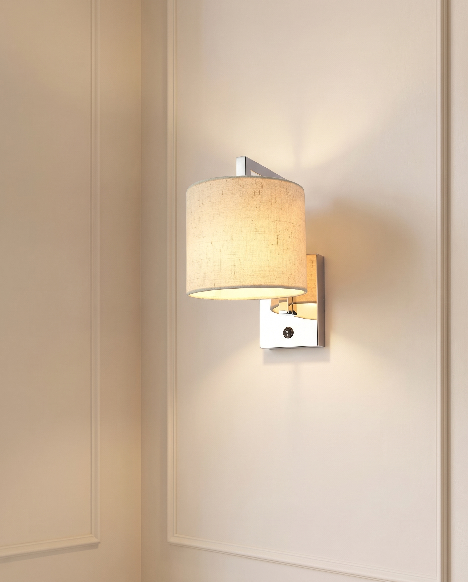 Sterling Cylinder Silver Wall Light — The Home Peck