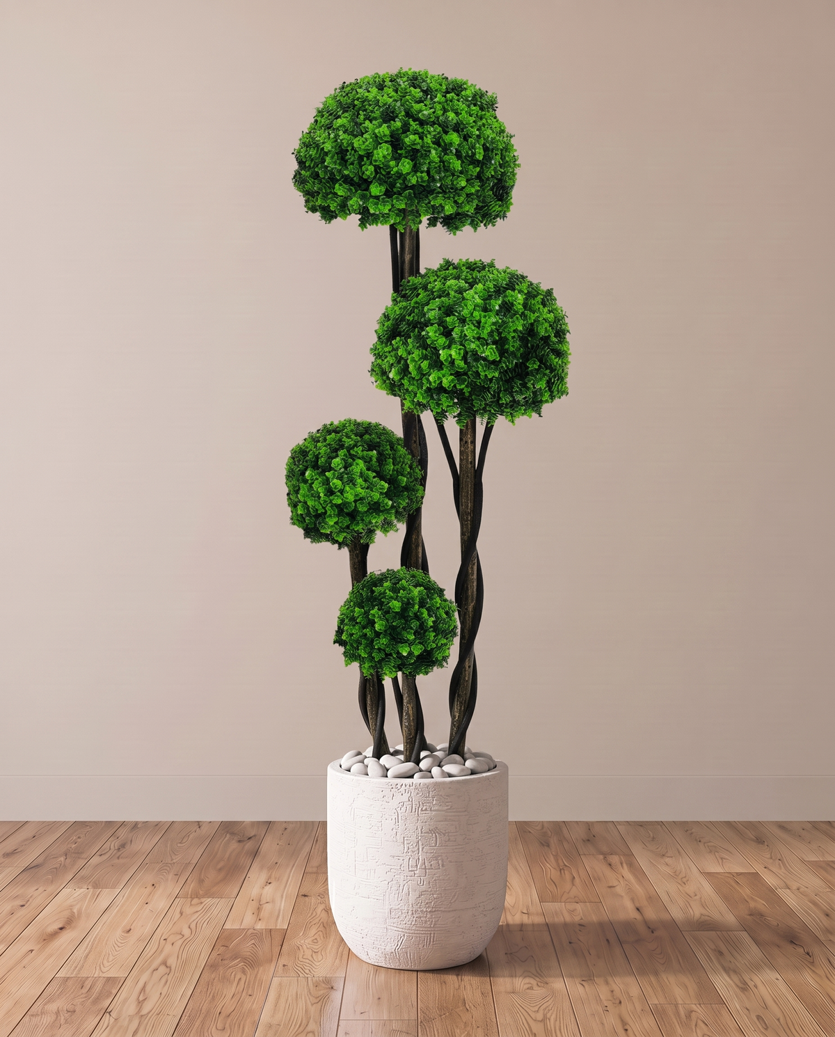 Boxwood Moss Ball Topiary Bonsai Tree 4 Tier