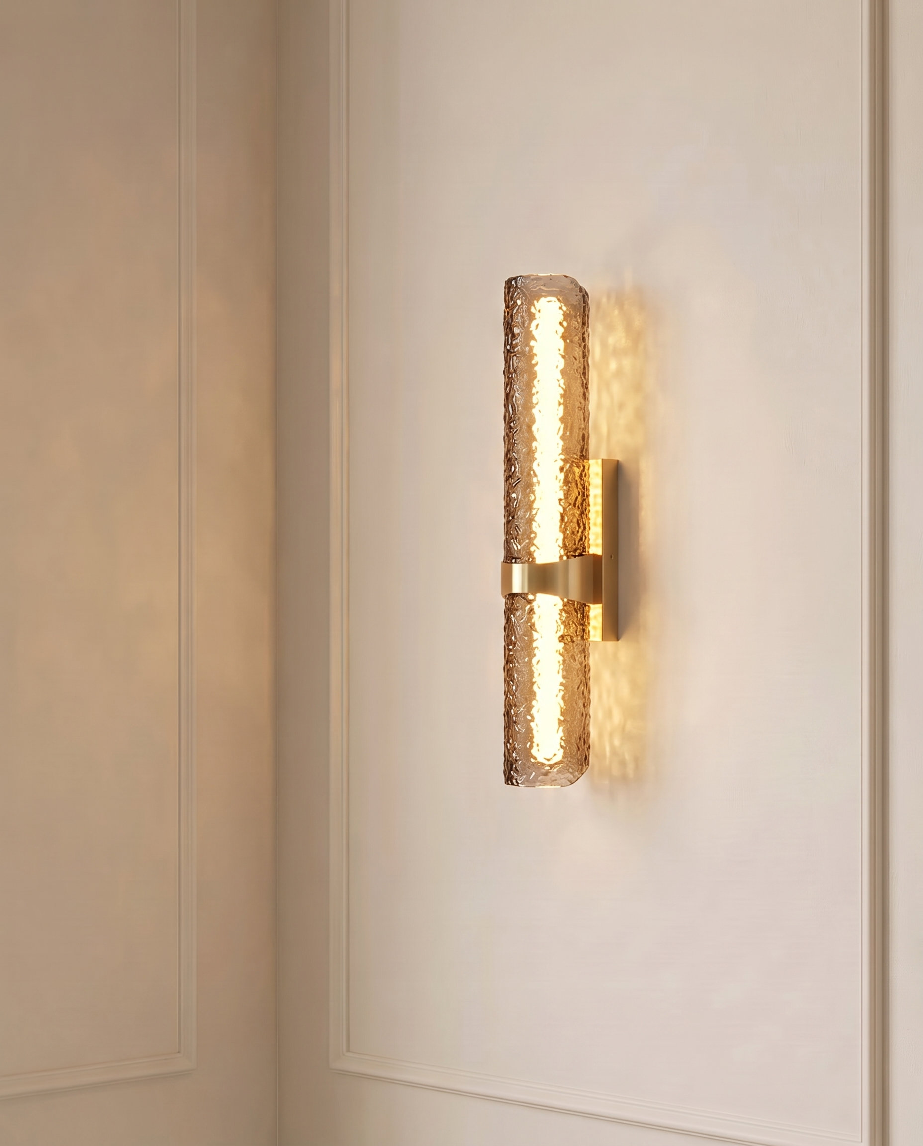 Crystal Gold Wall Light, detail view — The Home Peck