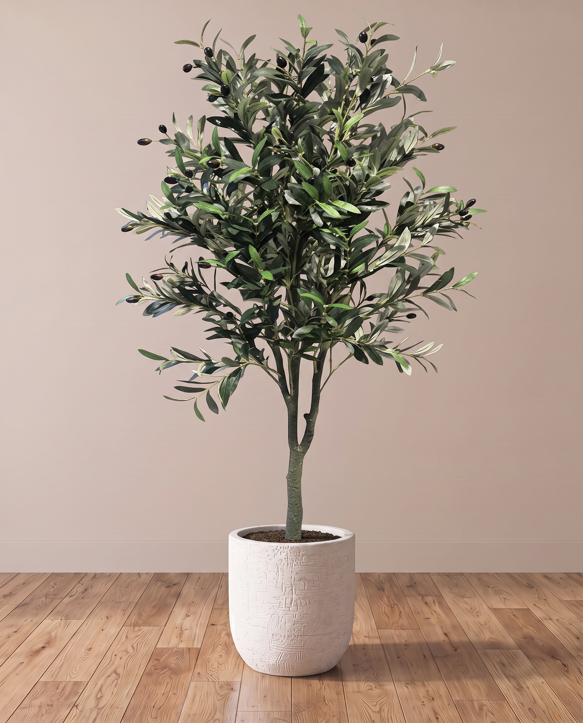 Artificial Rustic Olive Tree with Olives