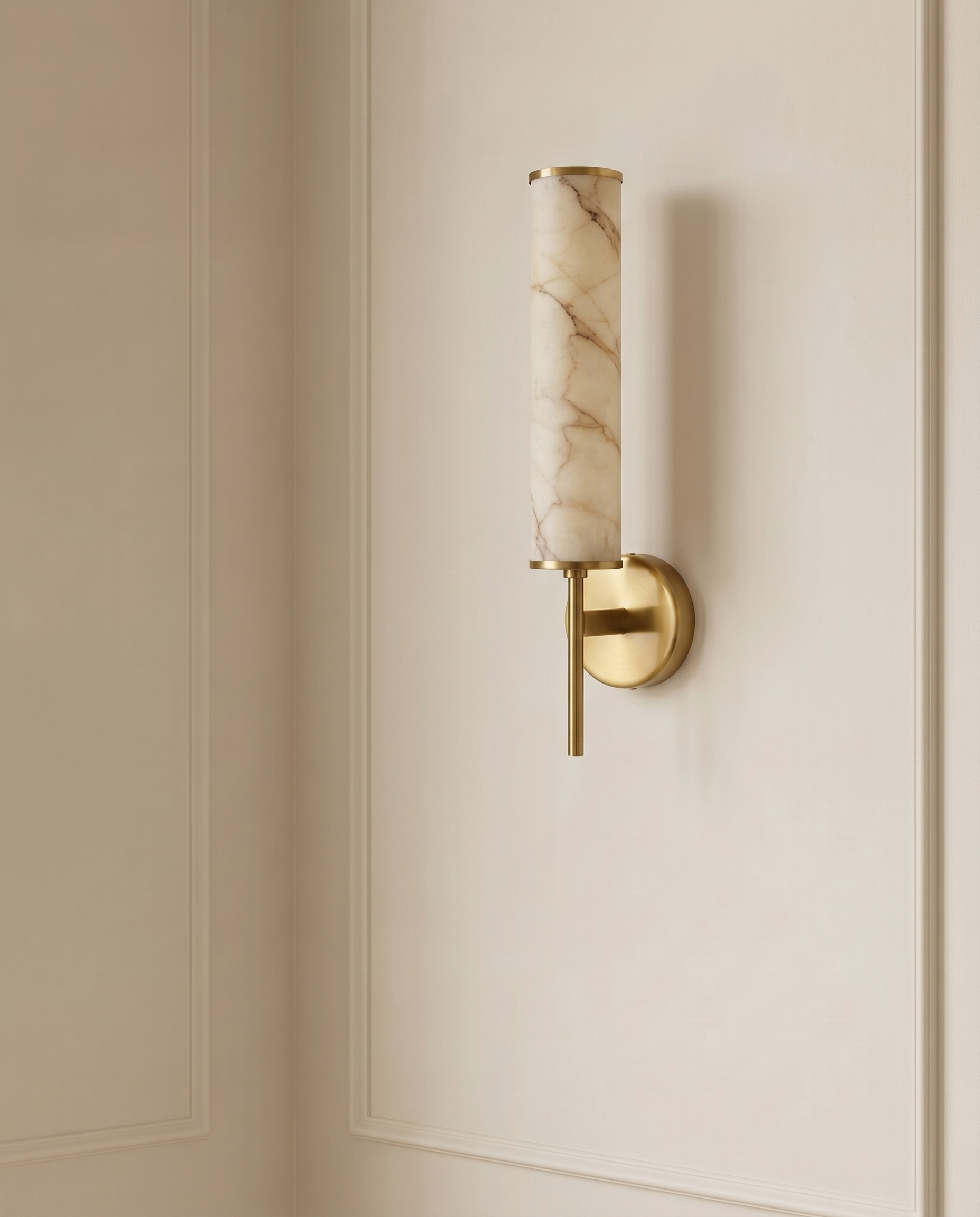 Modern Gold White Wall Light — The Home Peck