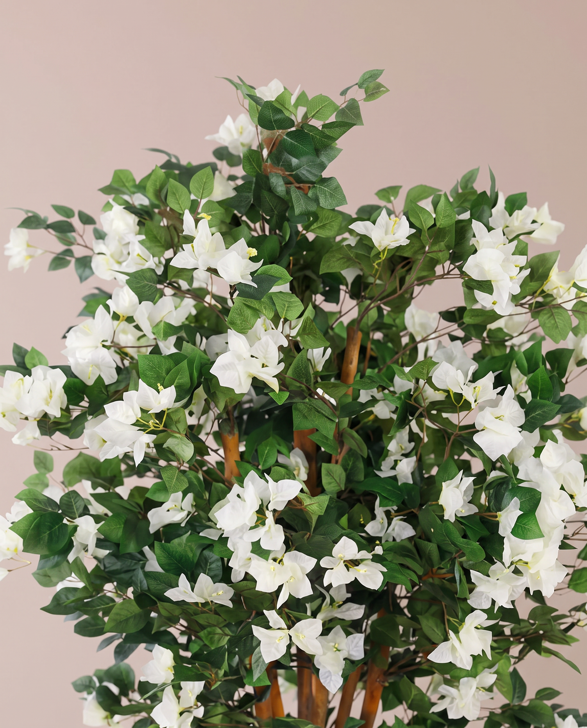 White Flower Bougainvillea Artificial Tree – white bloom detail