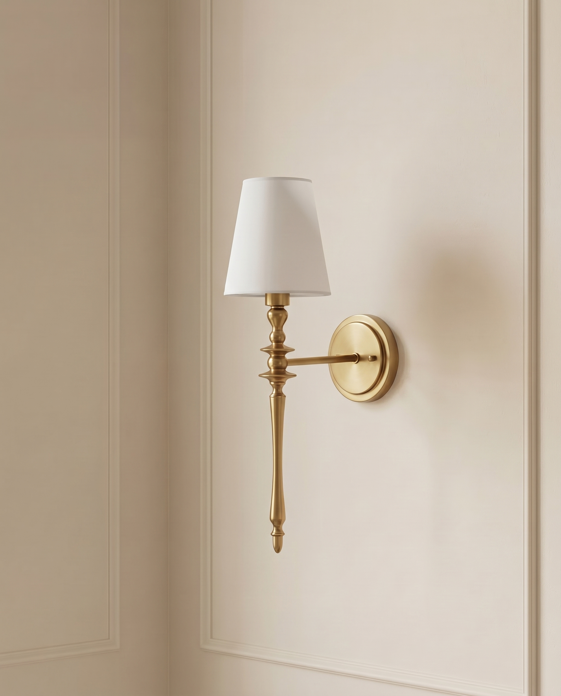 Celeste Gold White Wall Light — The Home Peck