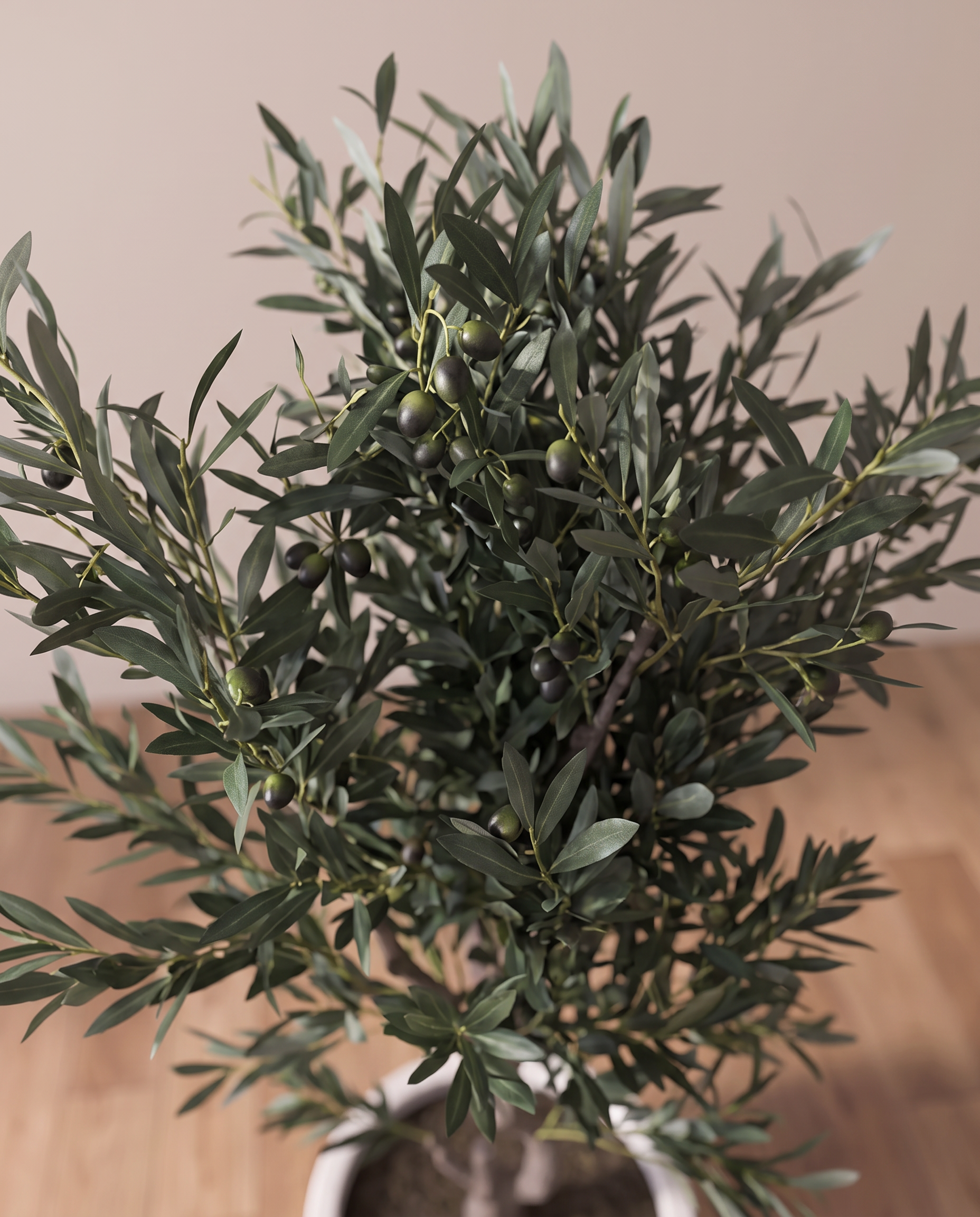 Artificial Faux Olive Tree with Olives