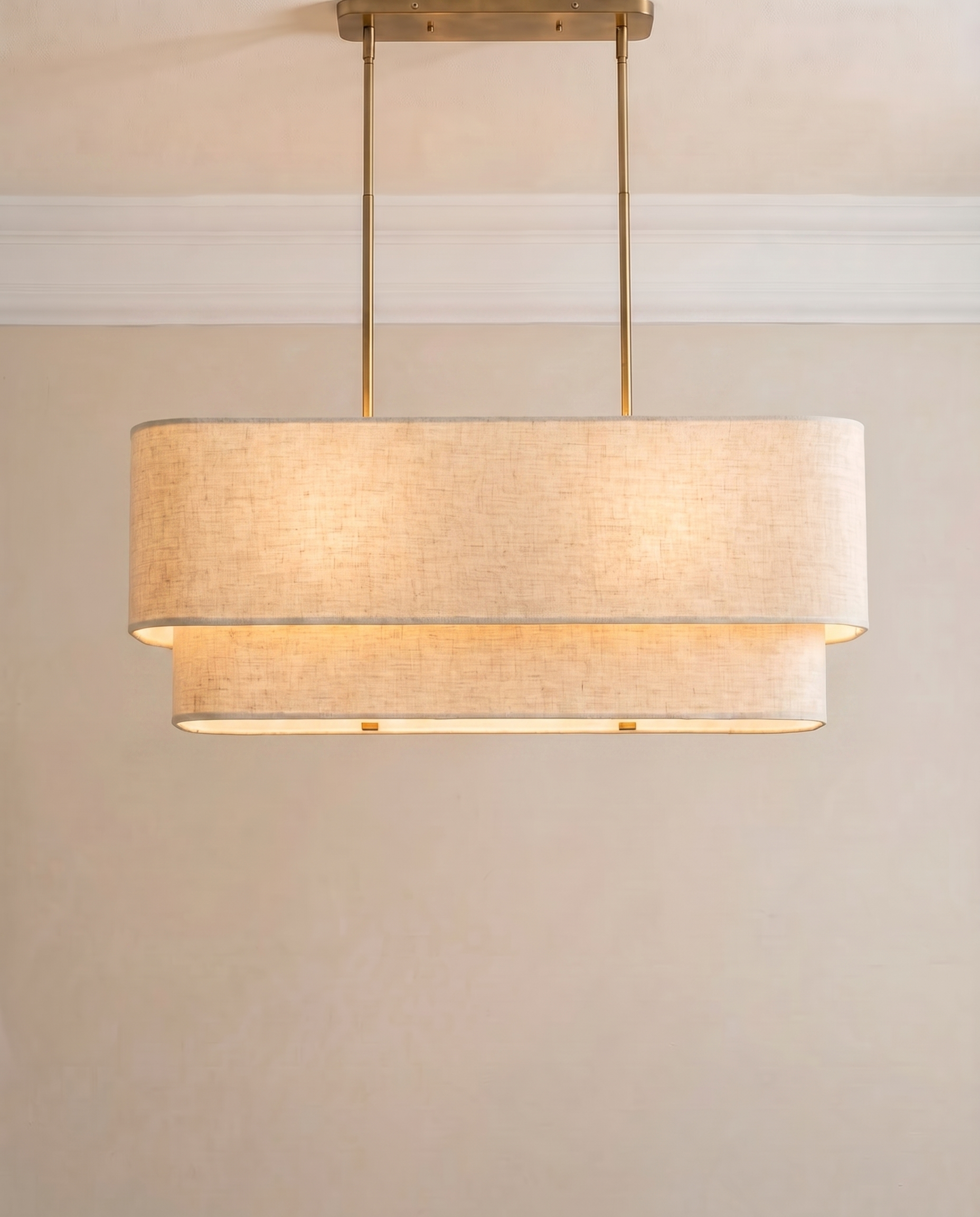 Verona Wide Gold Pendant Light