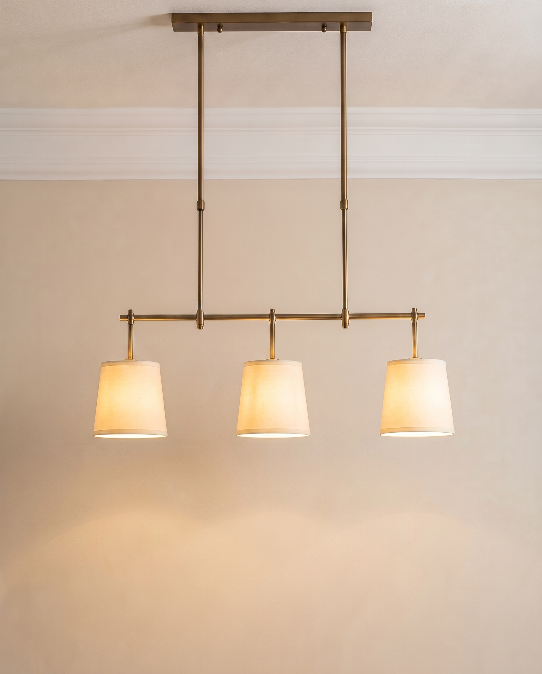 Urban Black & Gold Beige Pendant Light, close-up — The Home Peck