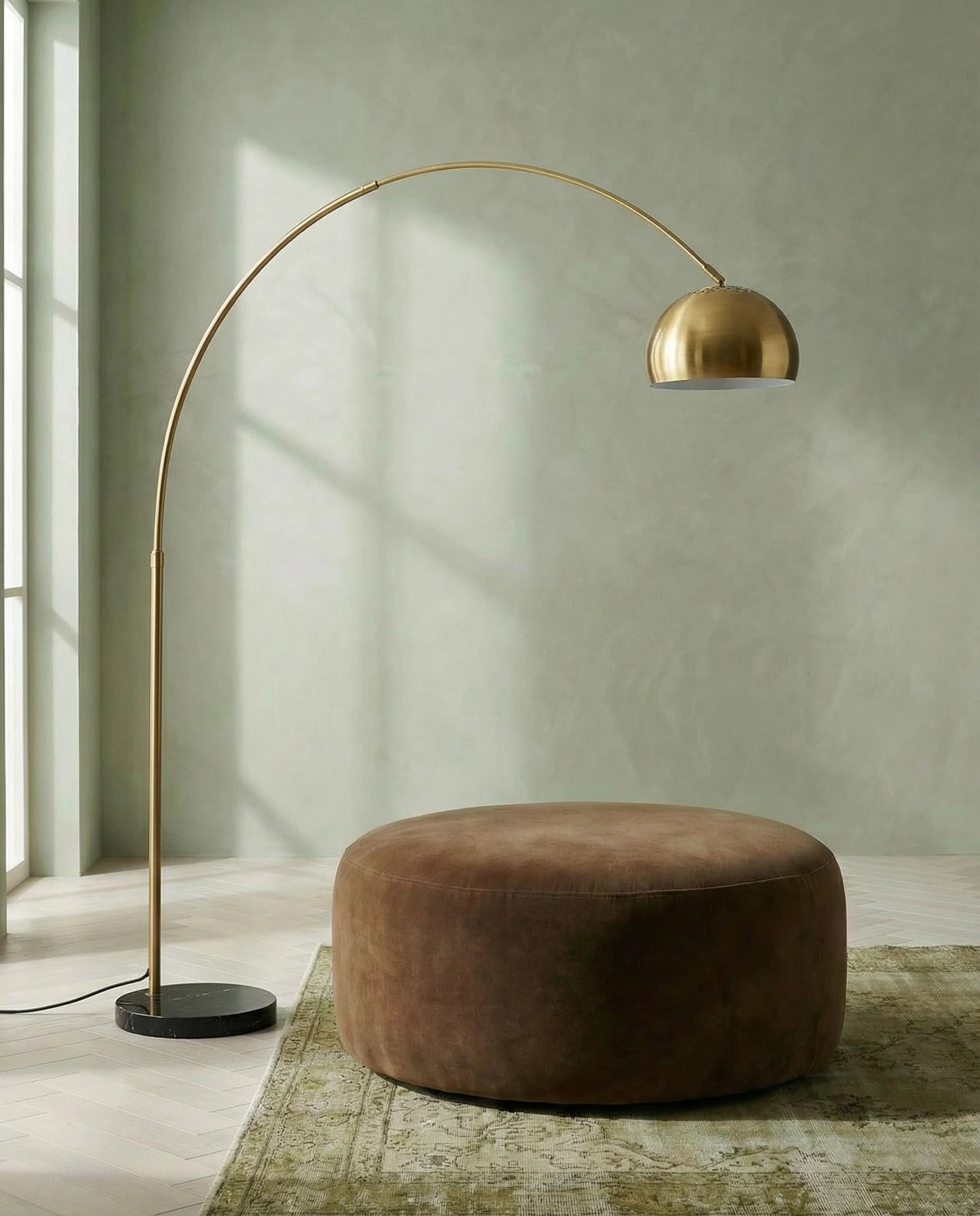 Abrik Golden Arched Standing Lamp