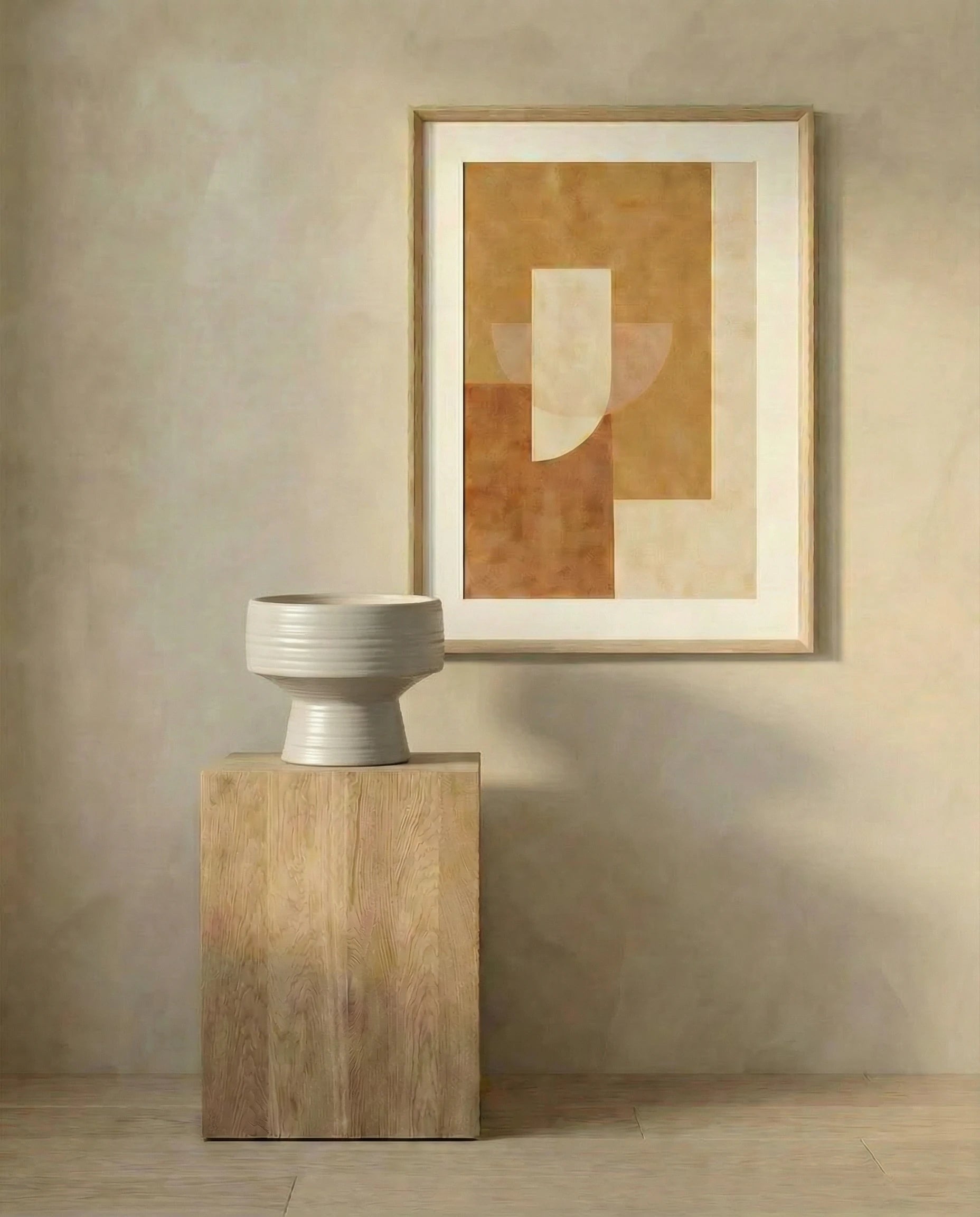 Aden Grey Natural Textured Ceramic Vase, side view