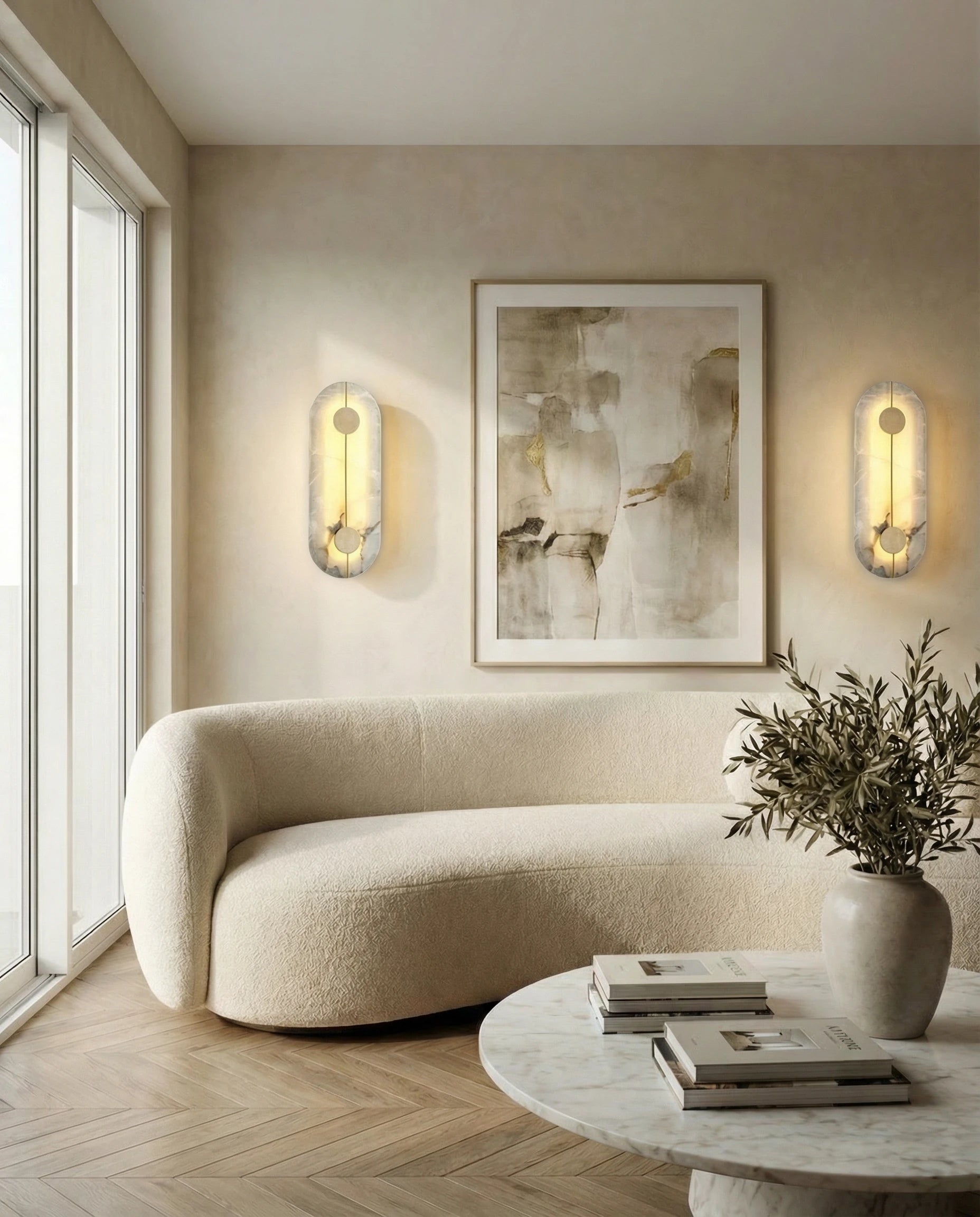 Alabaster Marble Wall Lamp