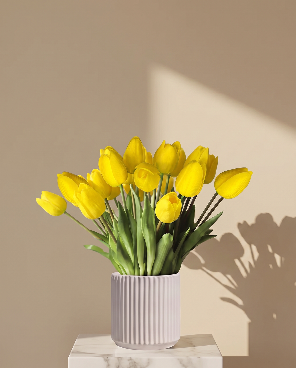 Artificial Tulip Yellow Flowers