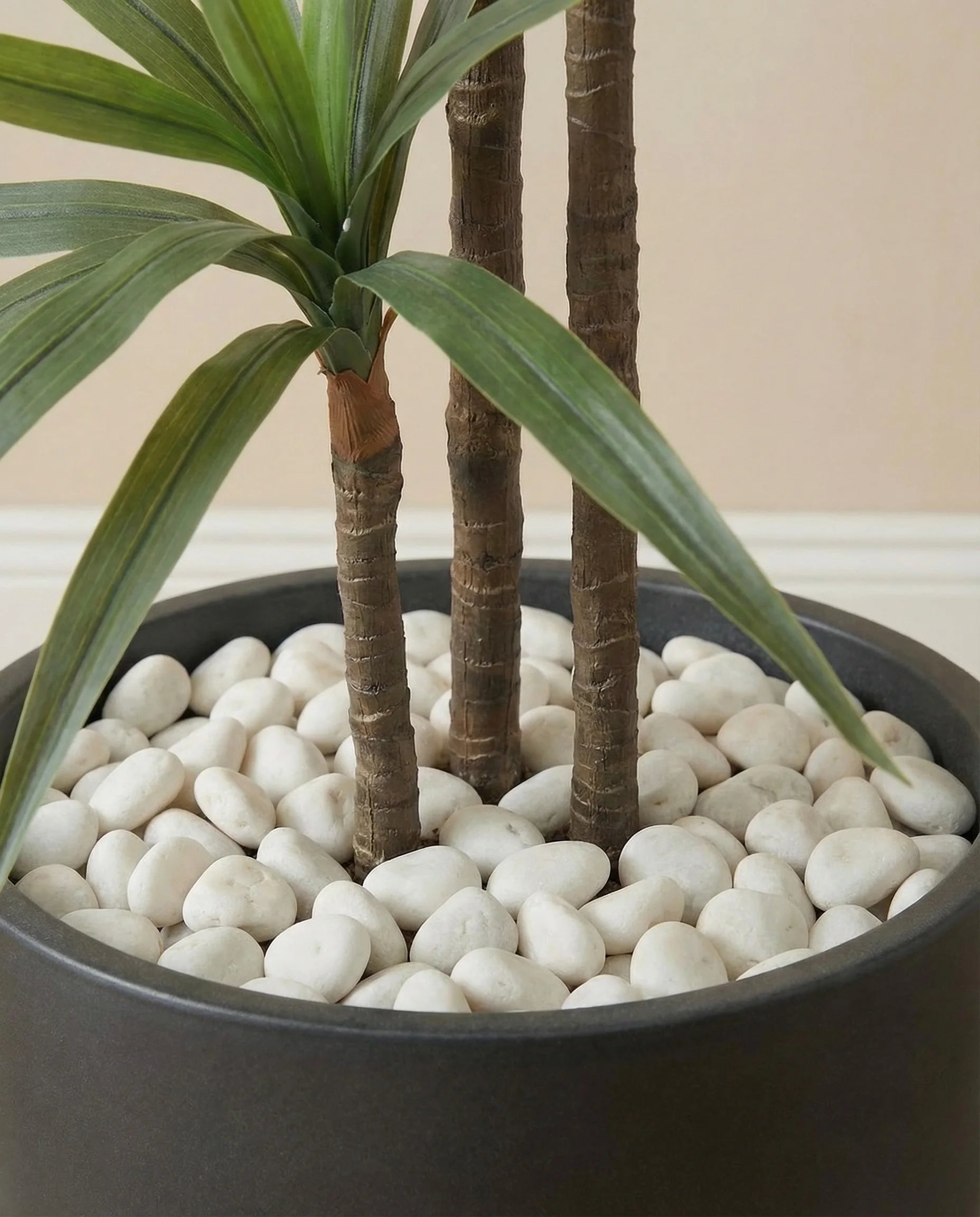 Yucca palm lily artificial tree in a Dubai living room