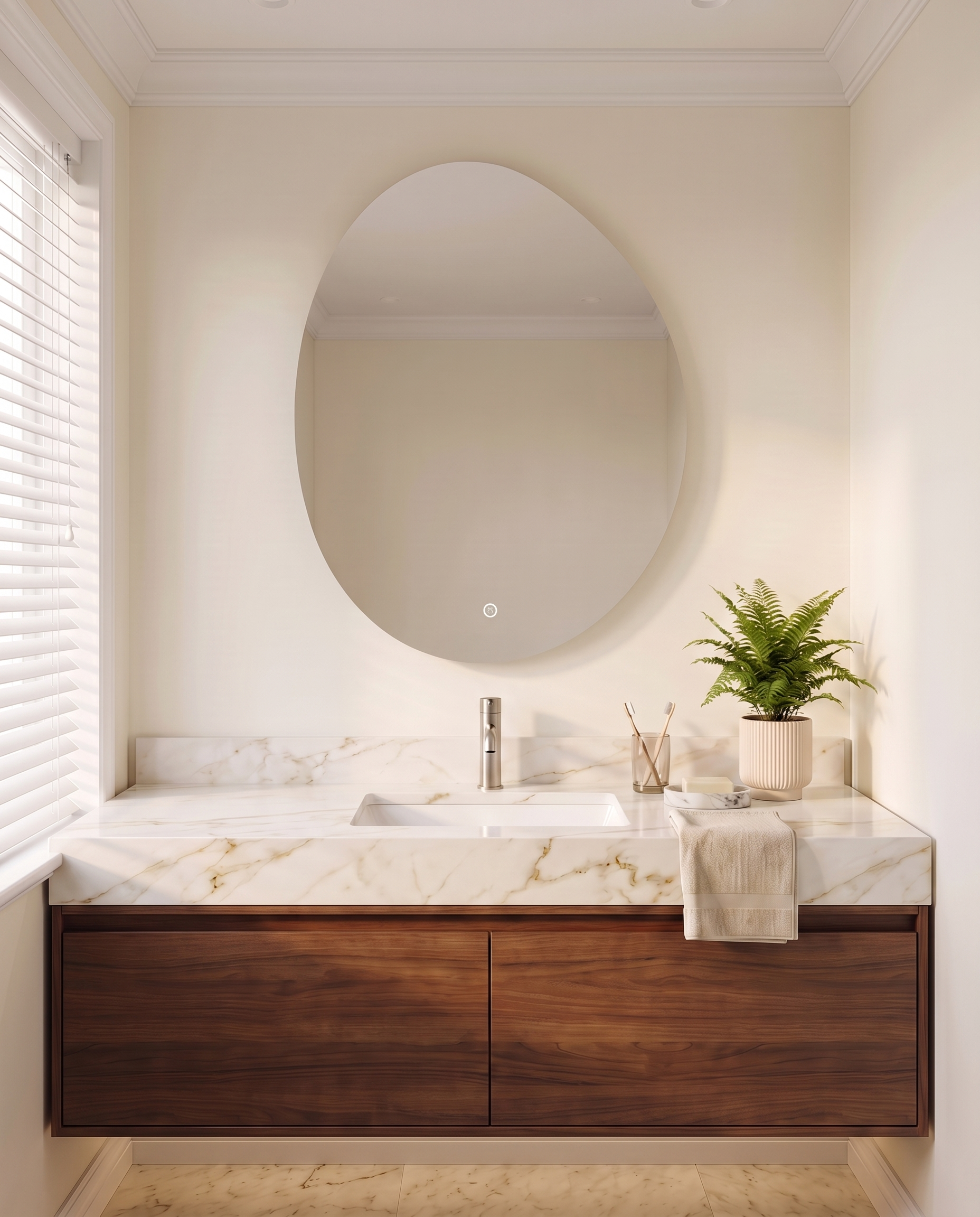 Nova Backlit Irregular Wall Mirror
