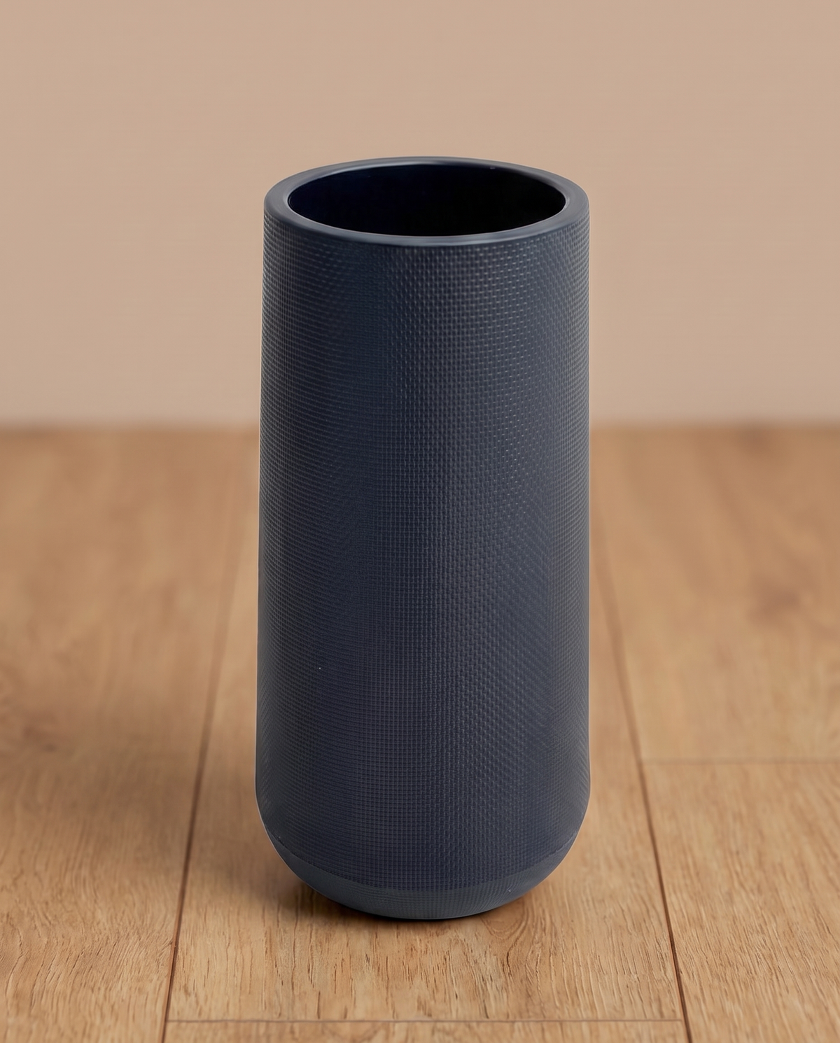 Black Tall Textured Plastic Pot - 80 cm