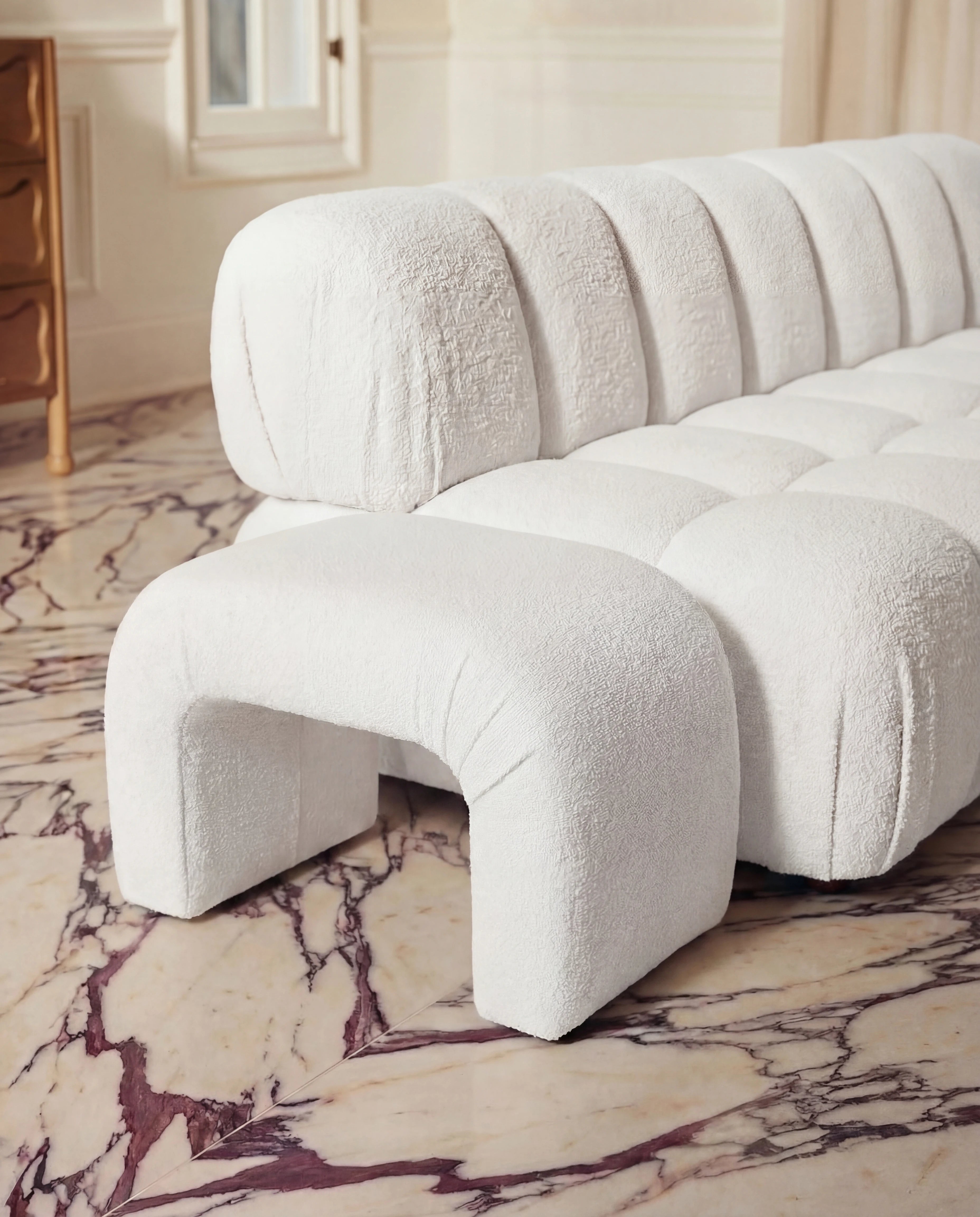 Cielo Modern Arched Bench Ottoman