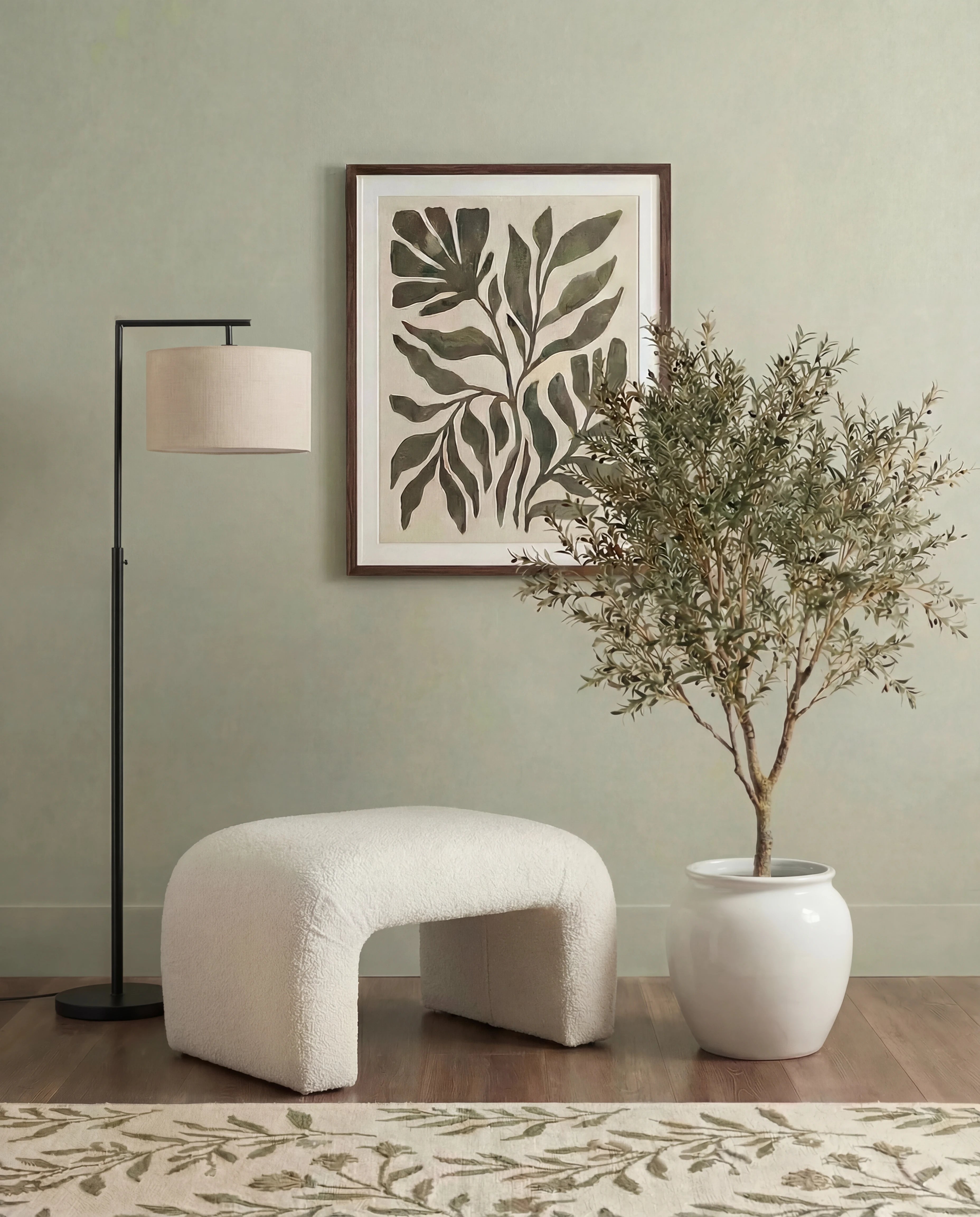 Cielo Modern Arched Bench Ottoman