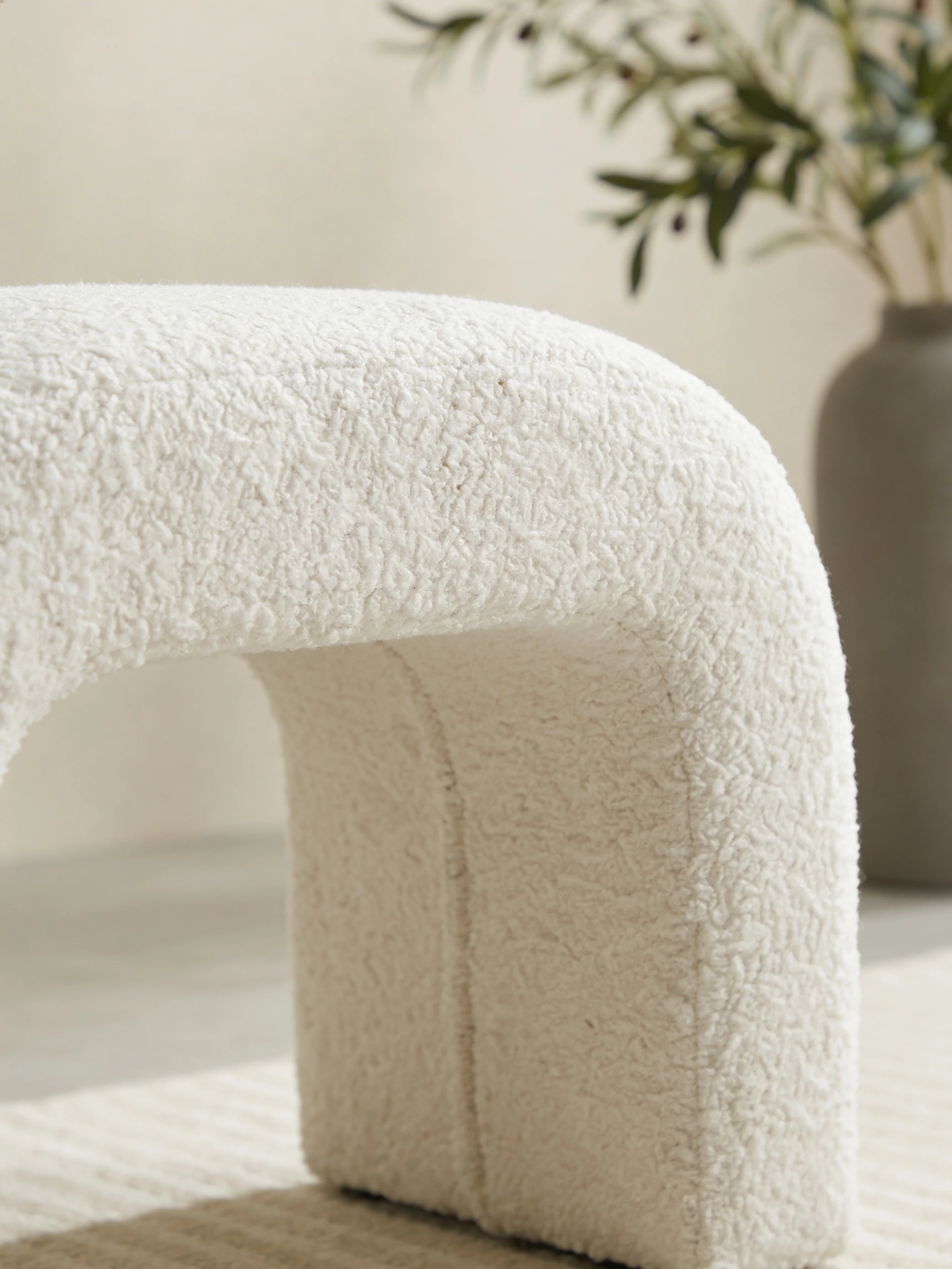 Cielo Modern Arched Bench Ottoman