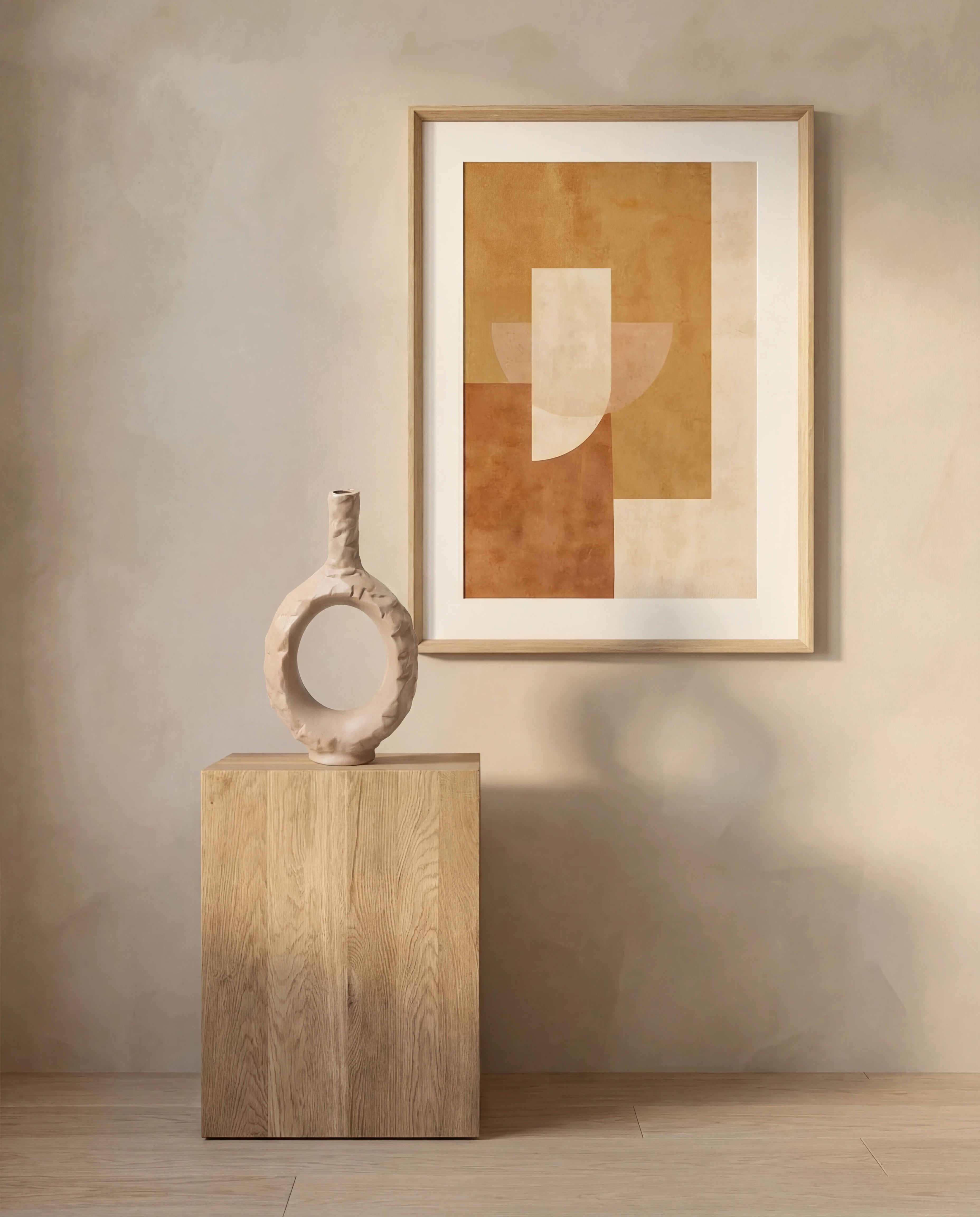 Dune Round Loop Ceramic Vase
