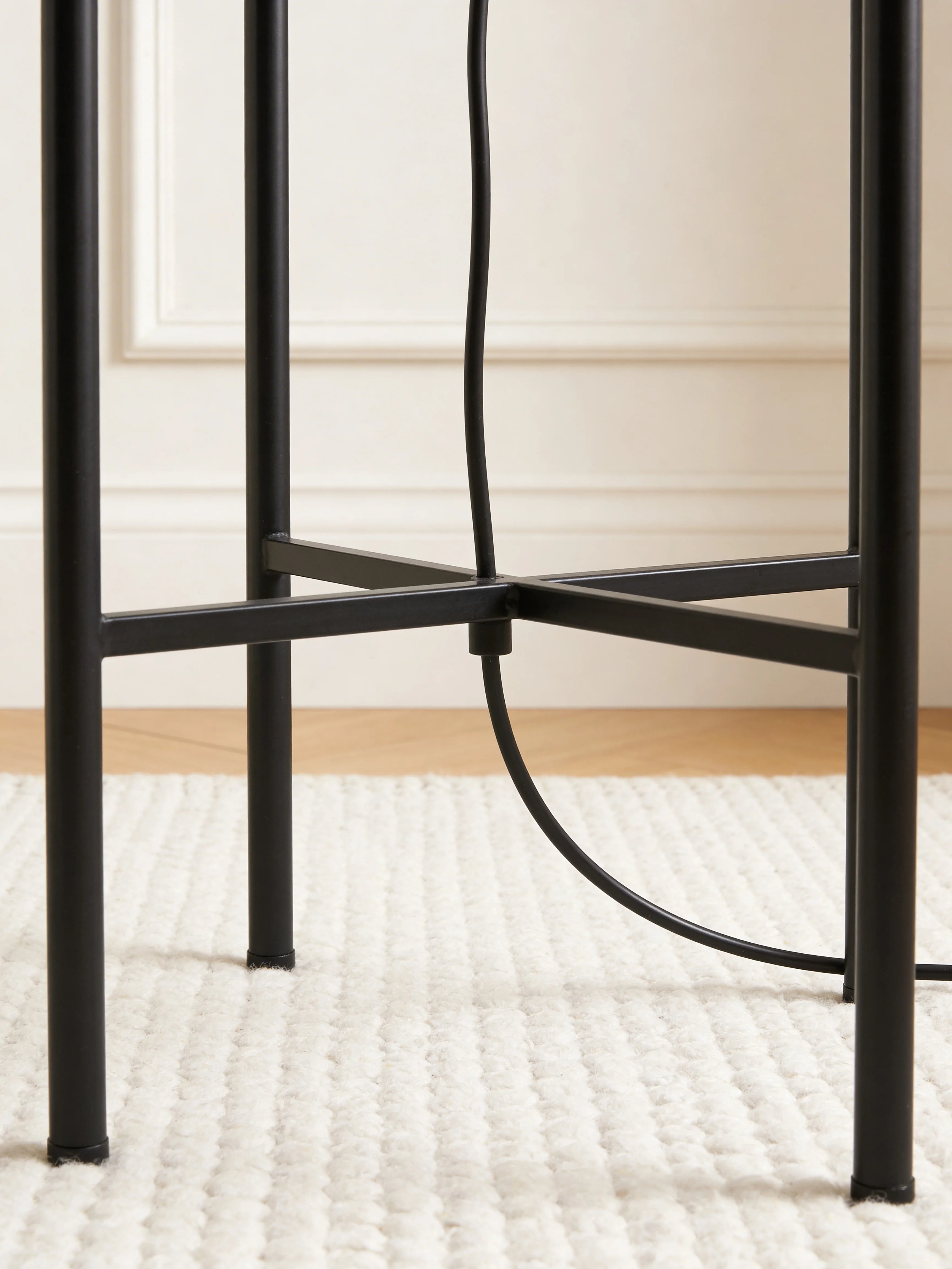 Edison Glass Nordic Lantern Floor Lamp