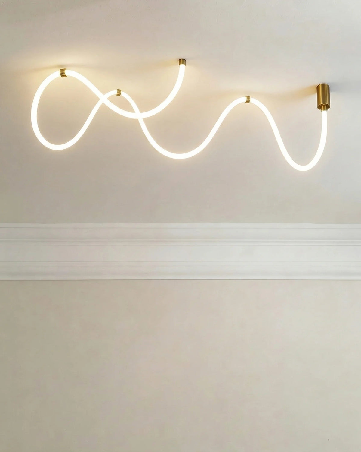 Spiral LED kitchen ceiling light