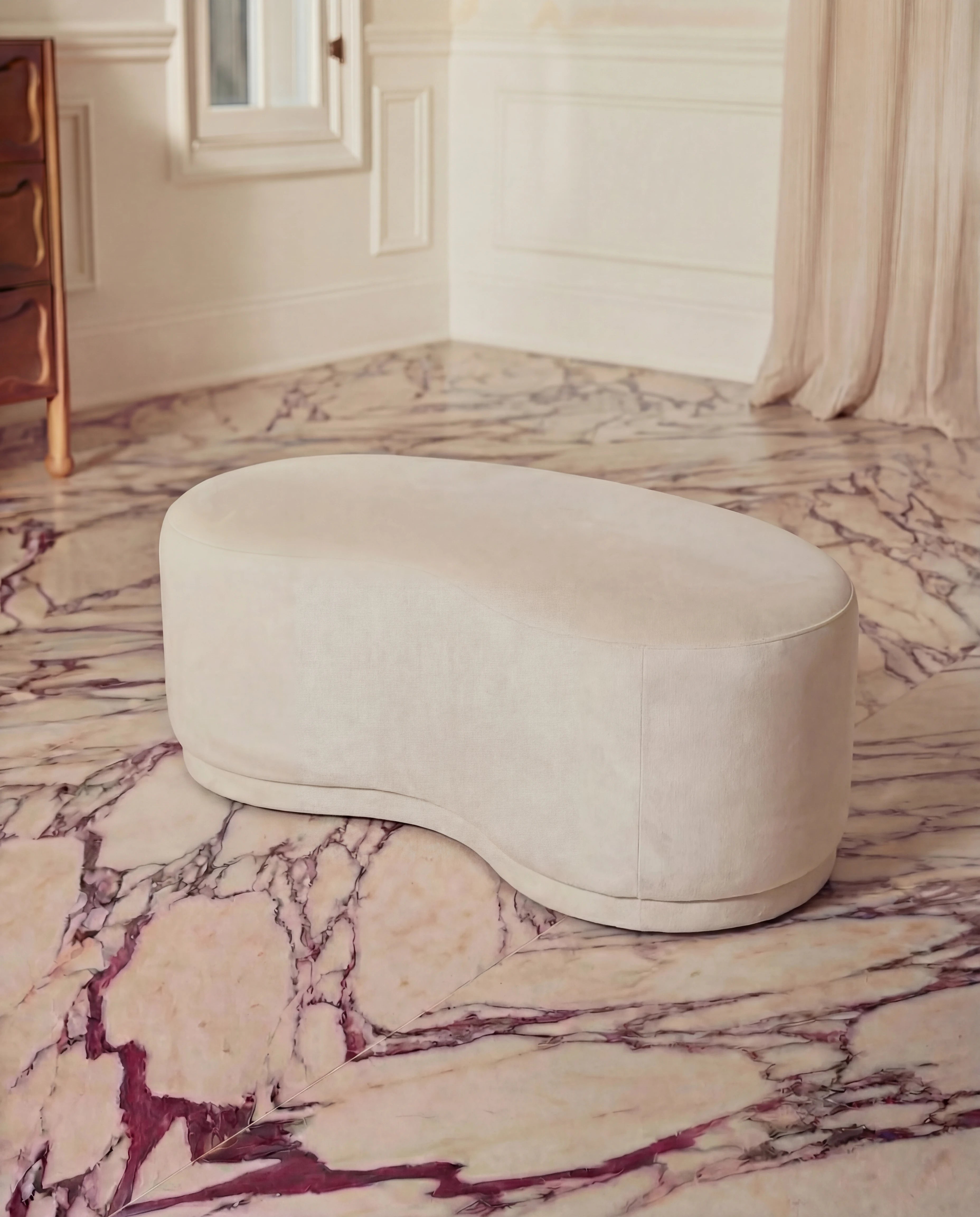 Eriska Soft Bean Shaped Ottoman