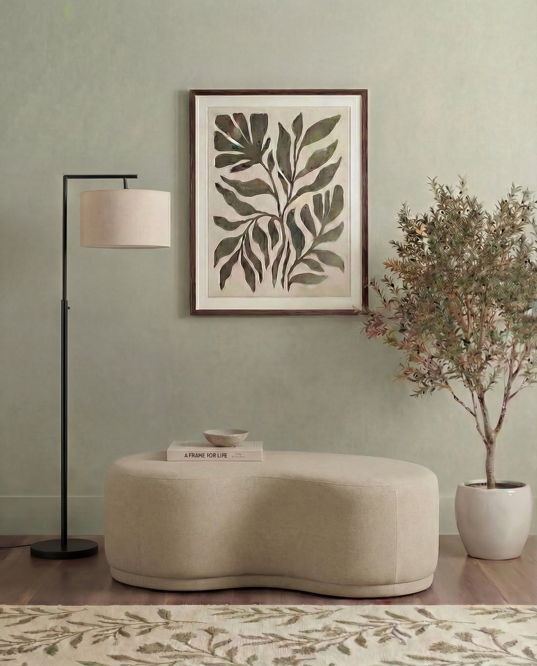 Eriska Soft Bean Shaped Ottoman