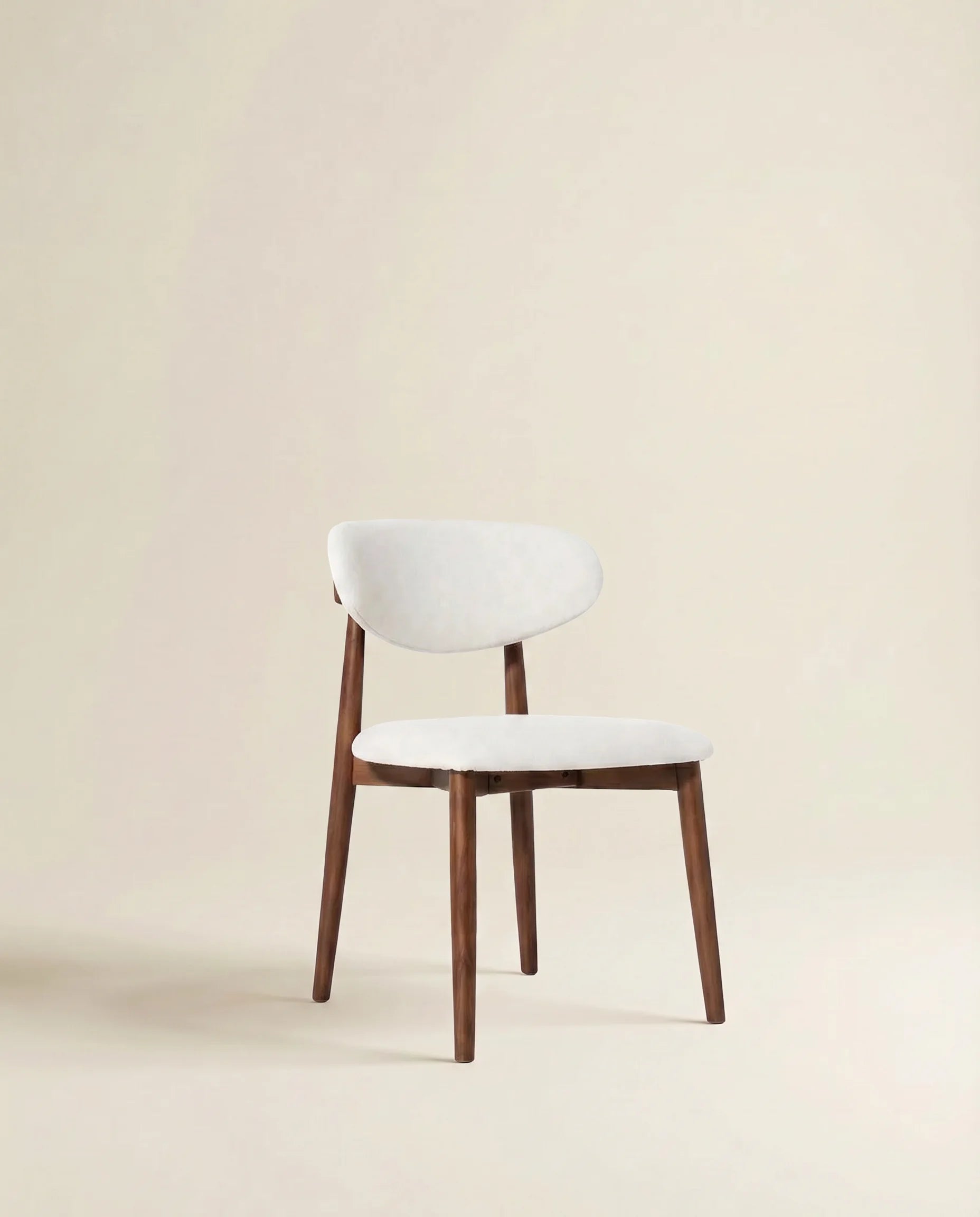 Esme Ivory Dark Wood Dining Chair
