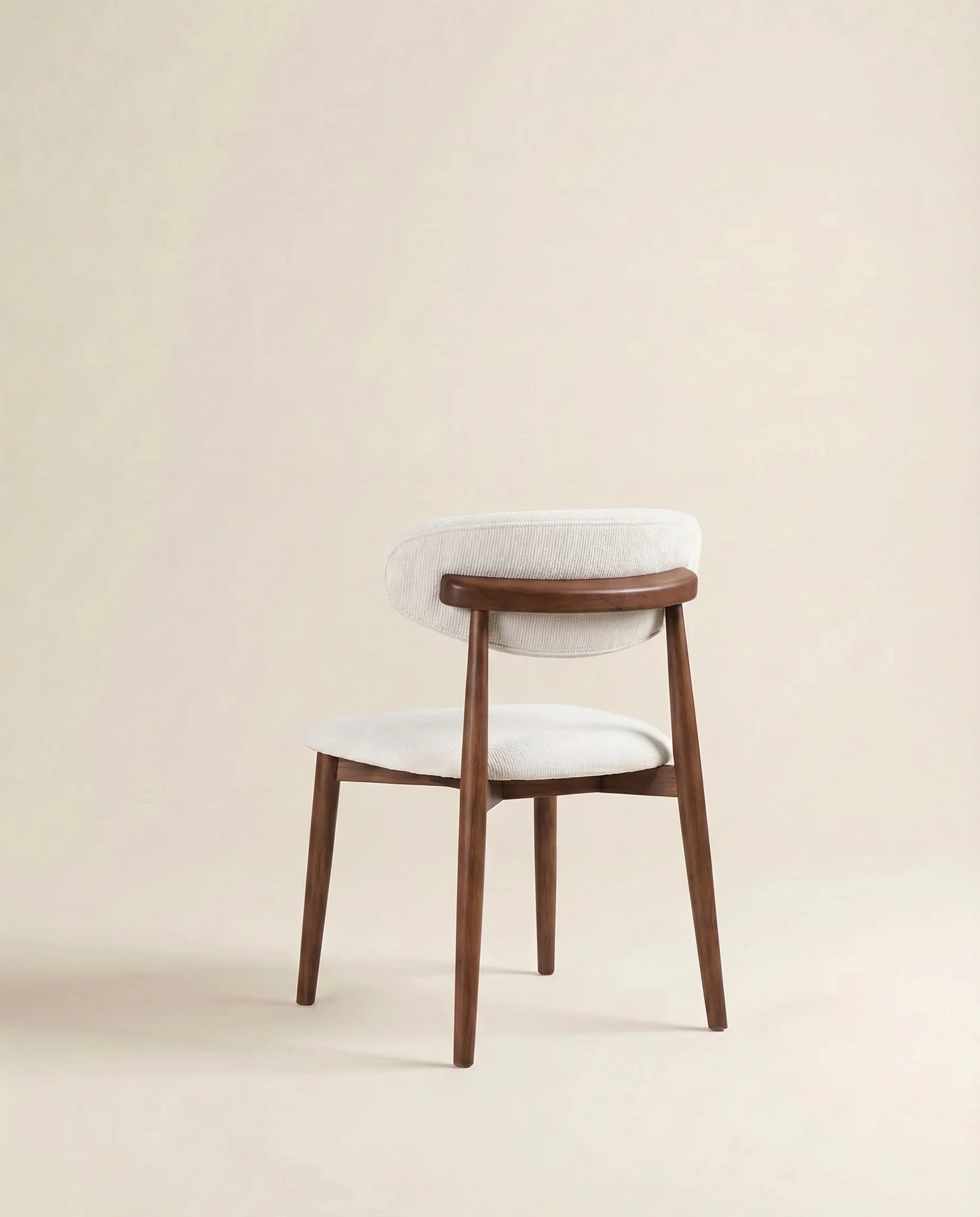 Esme Ivory Dark Wood Dining Chair