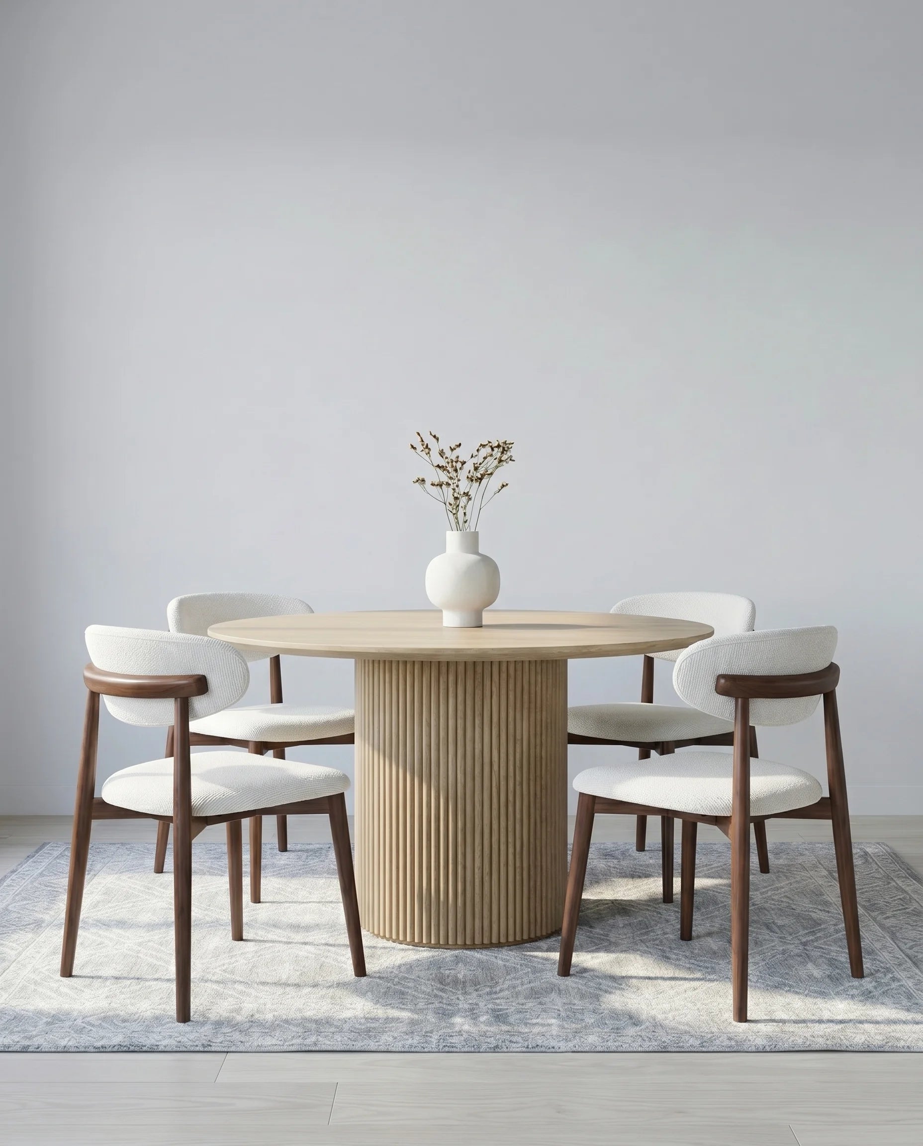 Esme Ivory Dark Wood Dining Chair