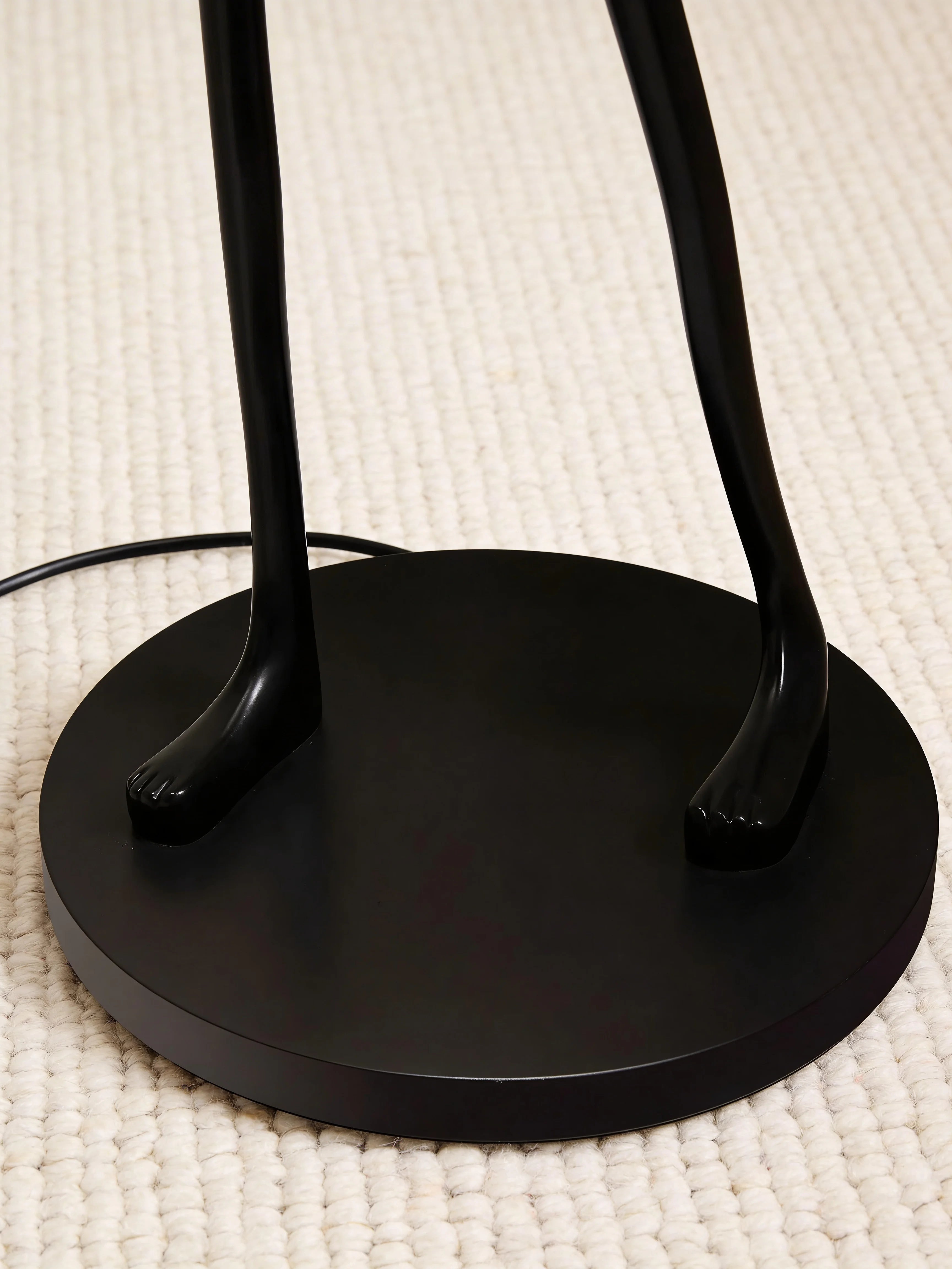 Expressive Black Humanoid Floor Lamp