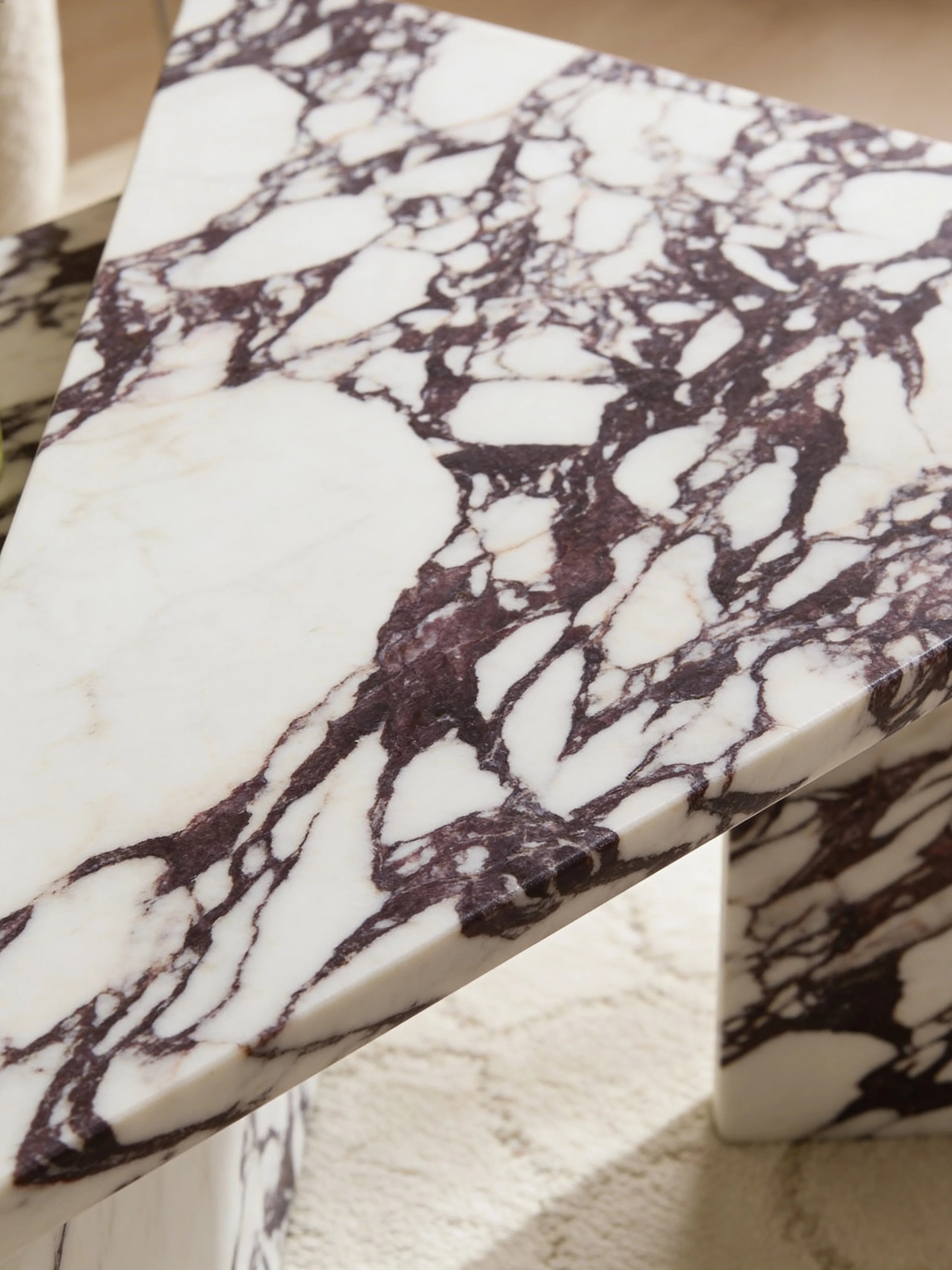 Free-form Calacatta Viola Coffee Table
