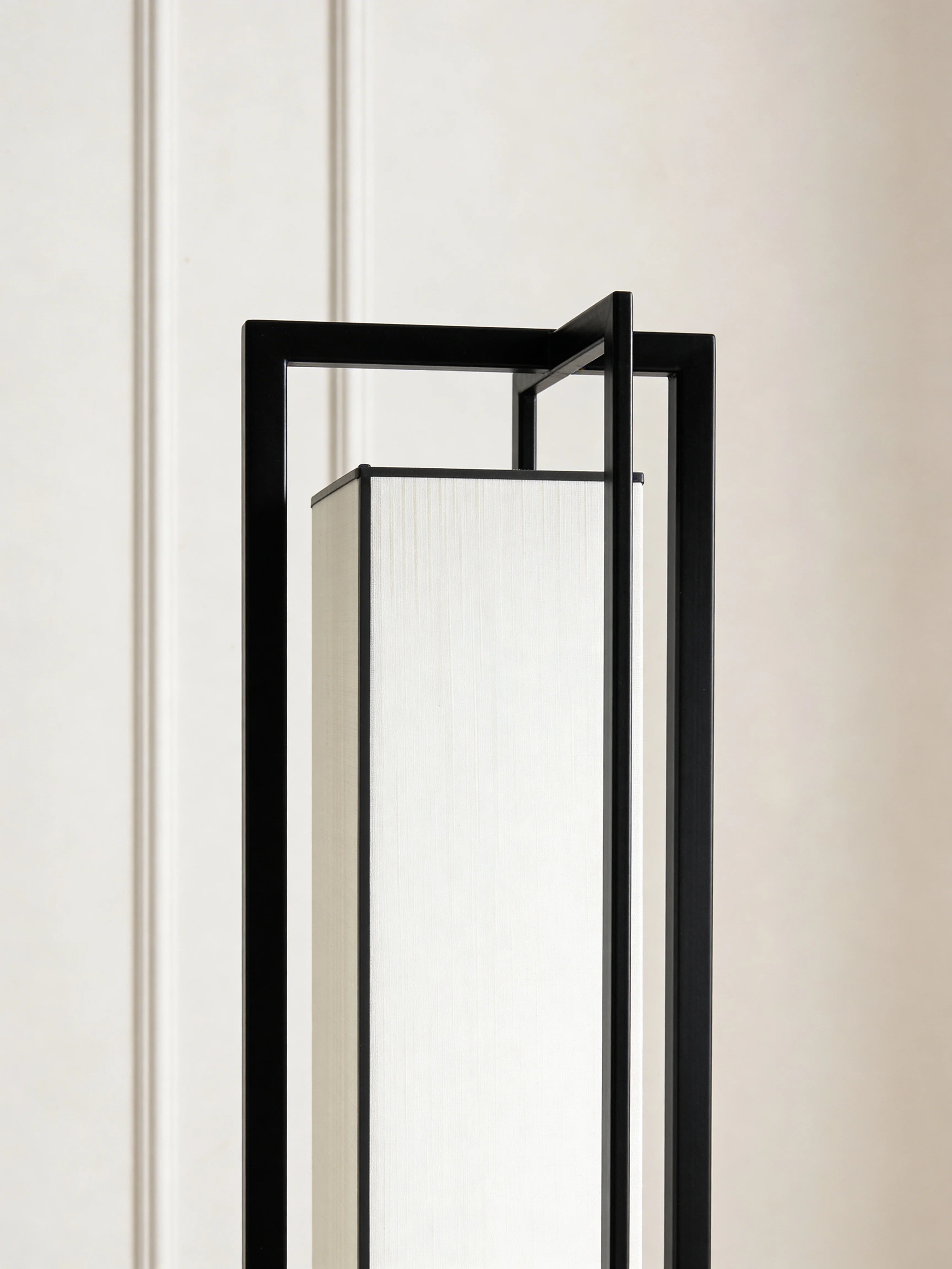 Geometric Floor Lamp with Stained Glass Shade