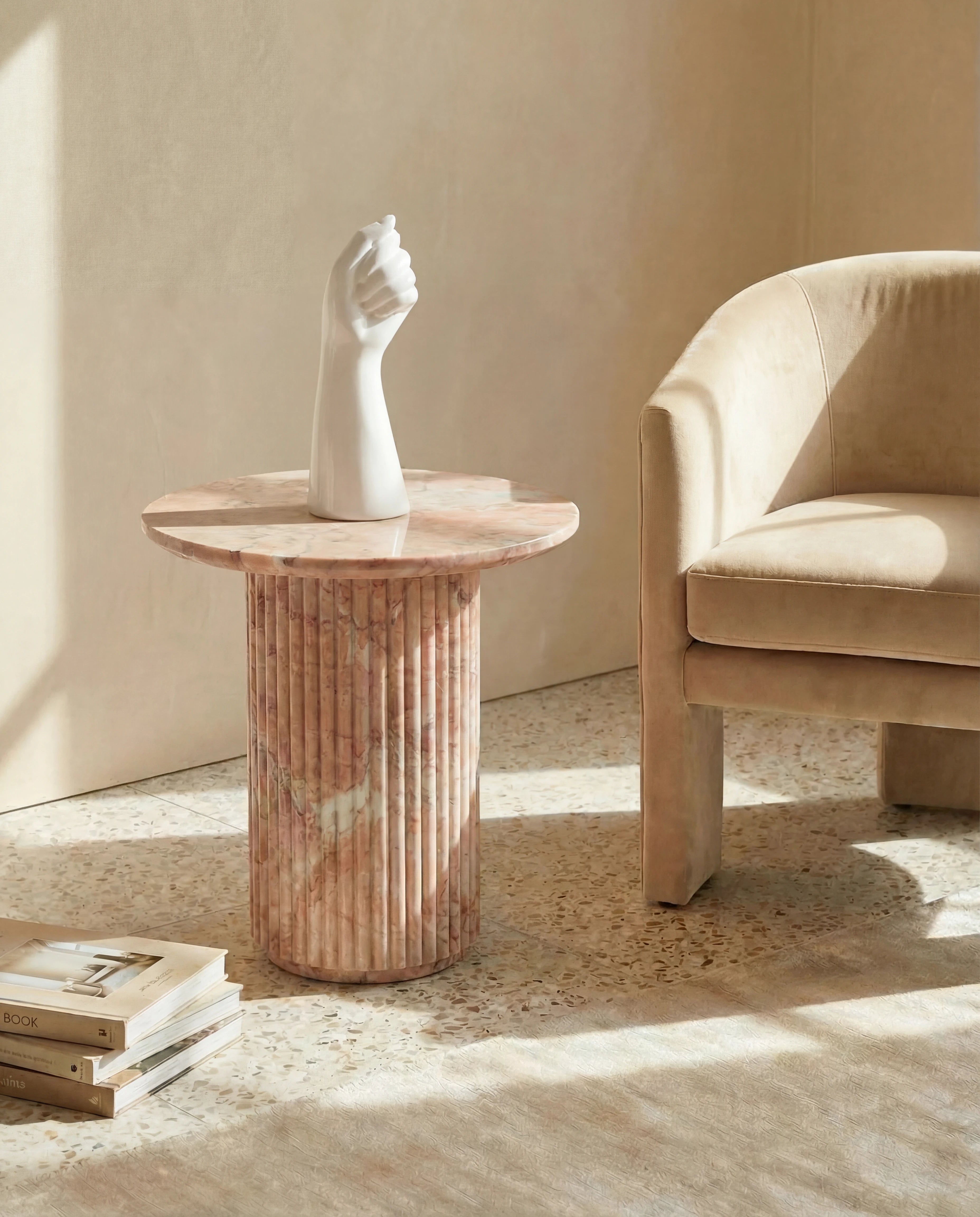 Gesture White Ceramic Human Arm Vase
