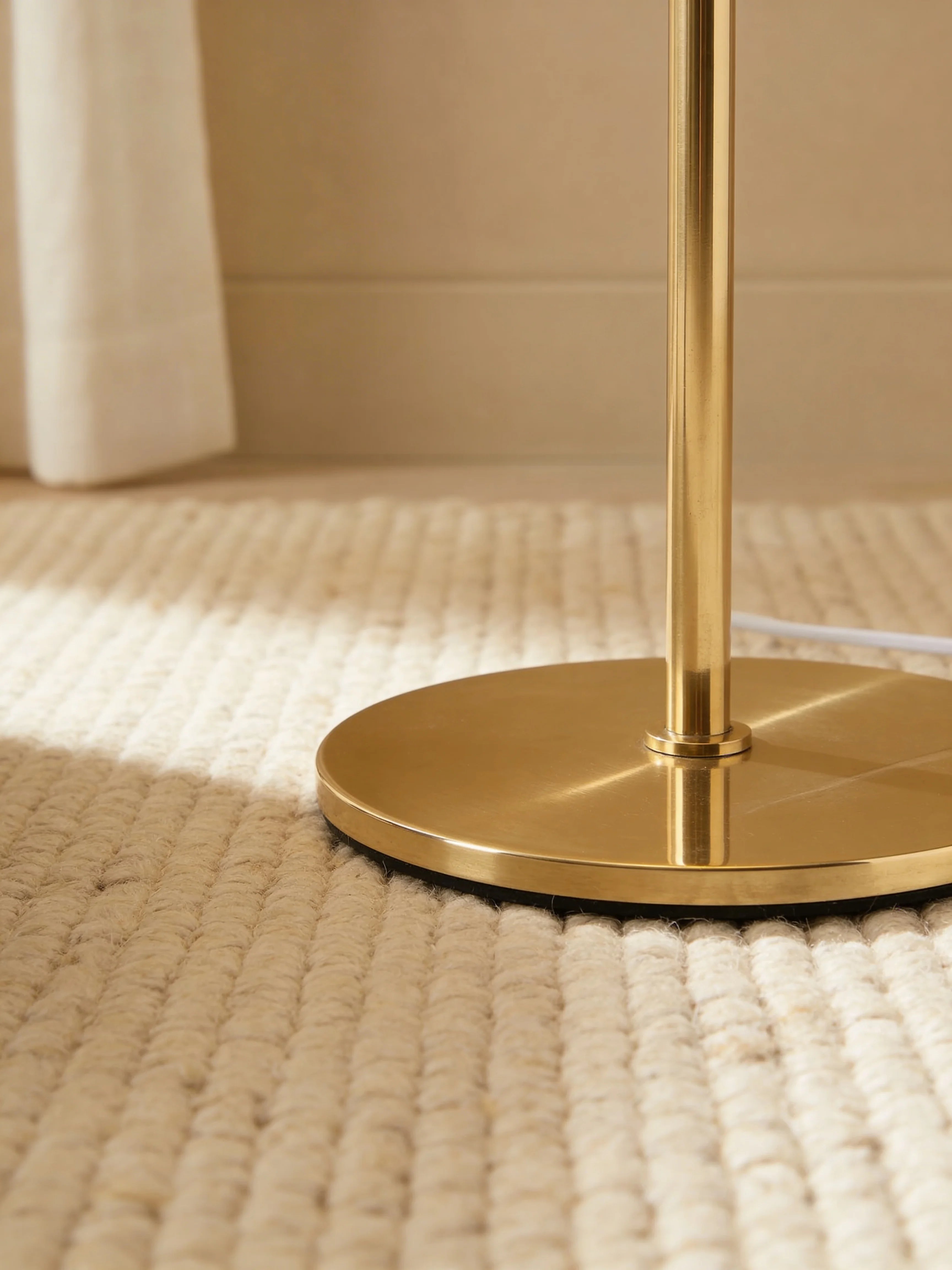 Glowing Orb Corner Floor Lamp