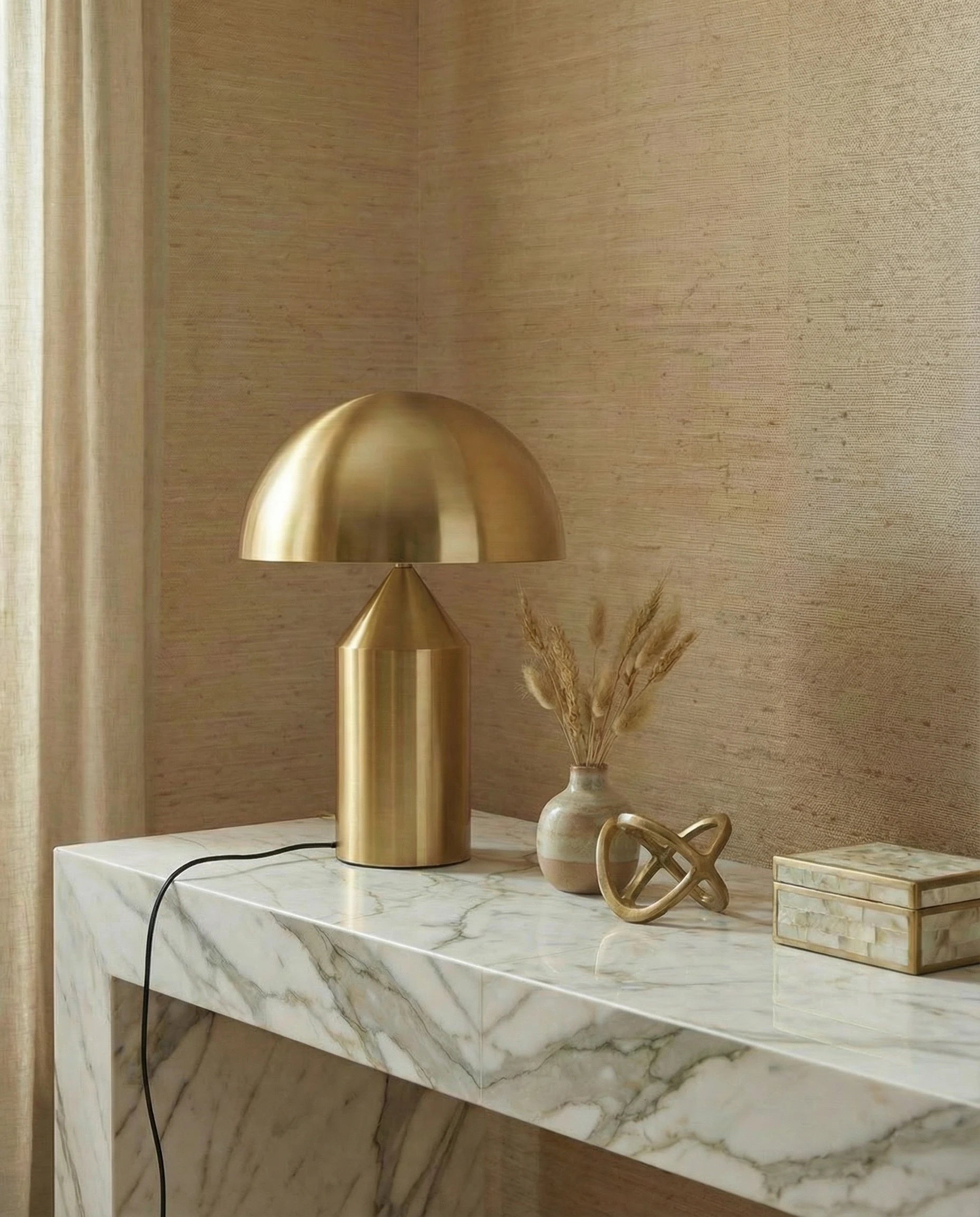 Gold Dome Style Table Lamp