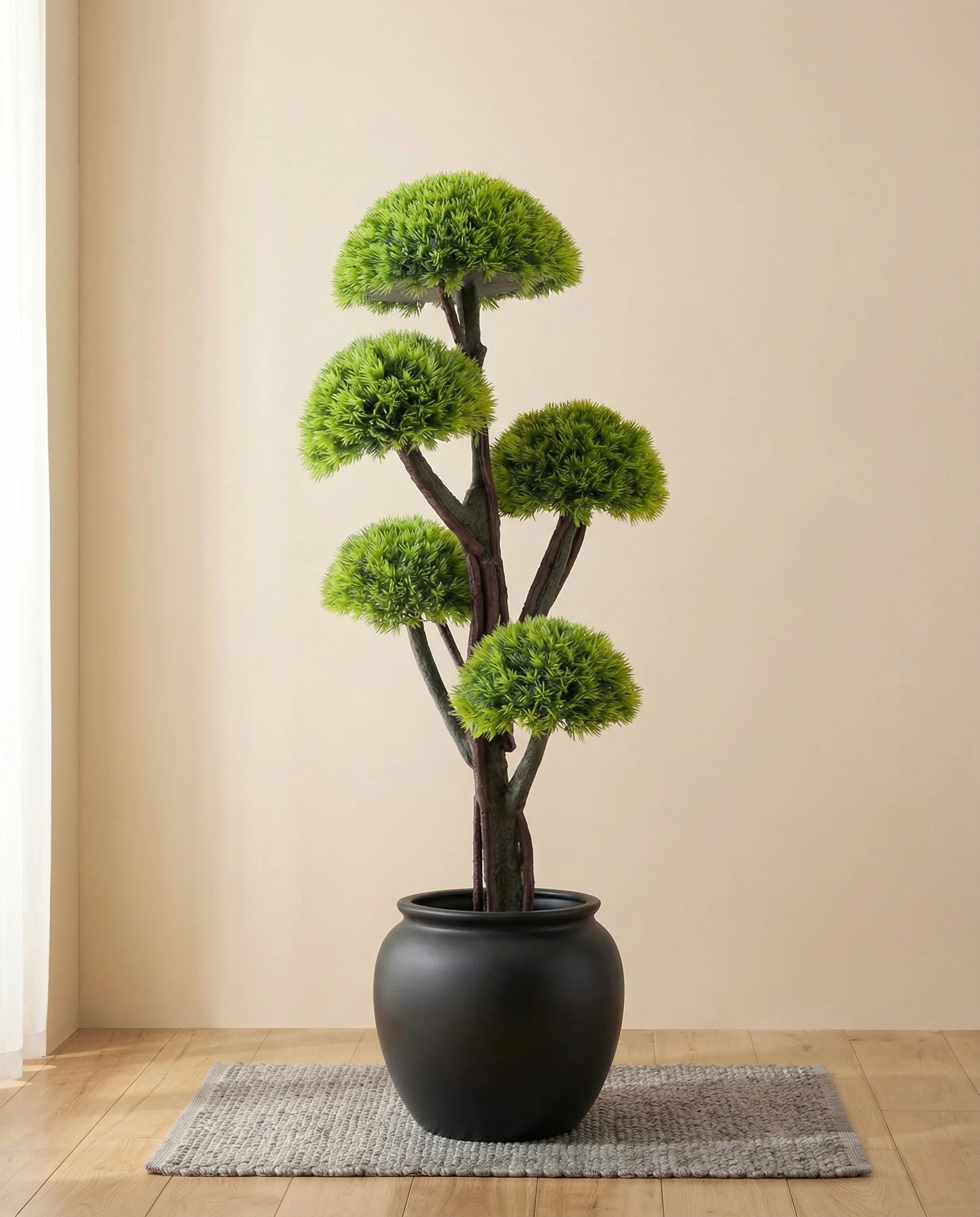 Half Moon Grass Boxwood Topiary Bonsai Artificial Tree