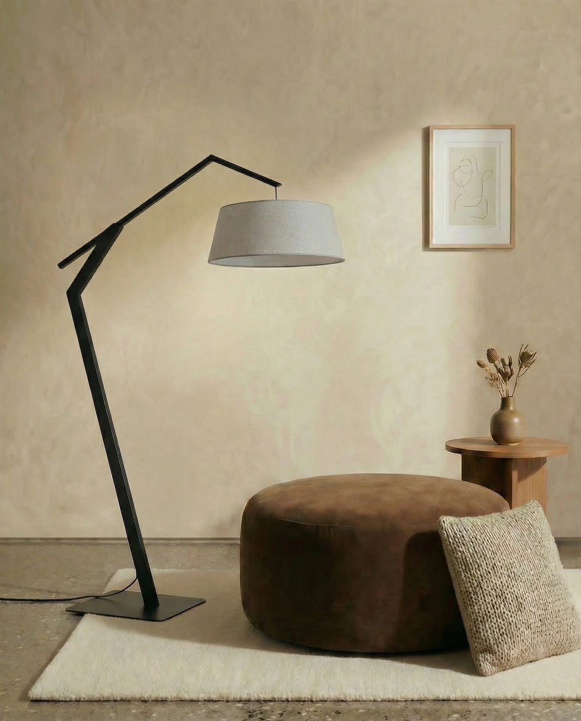Henley Geometric Arched Floor Lamp