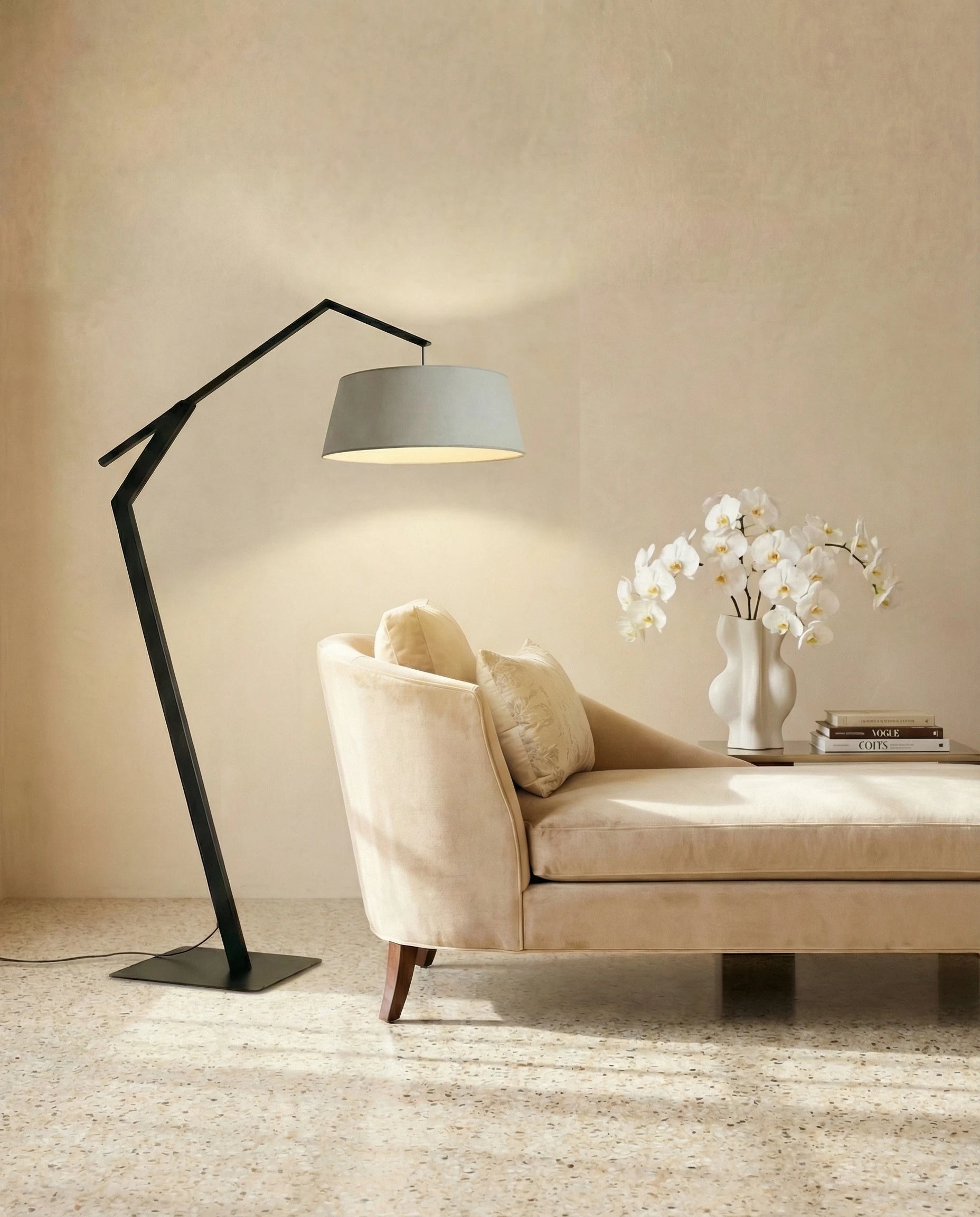 Henley Geometric Arched Floor Lamp