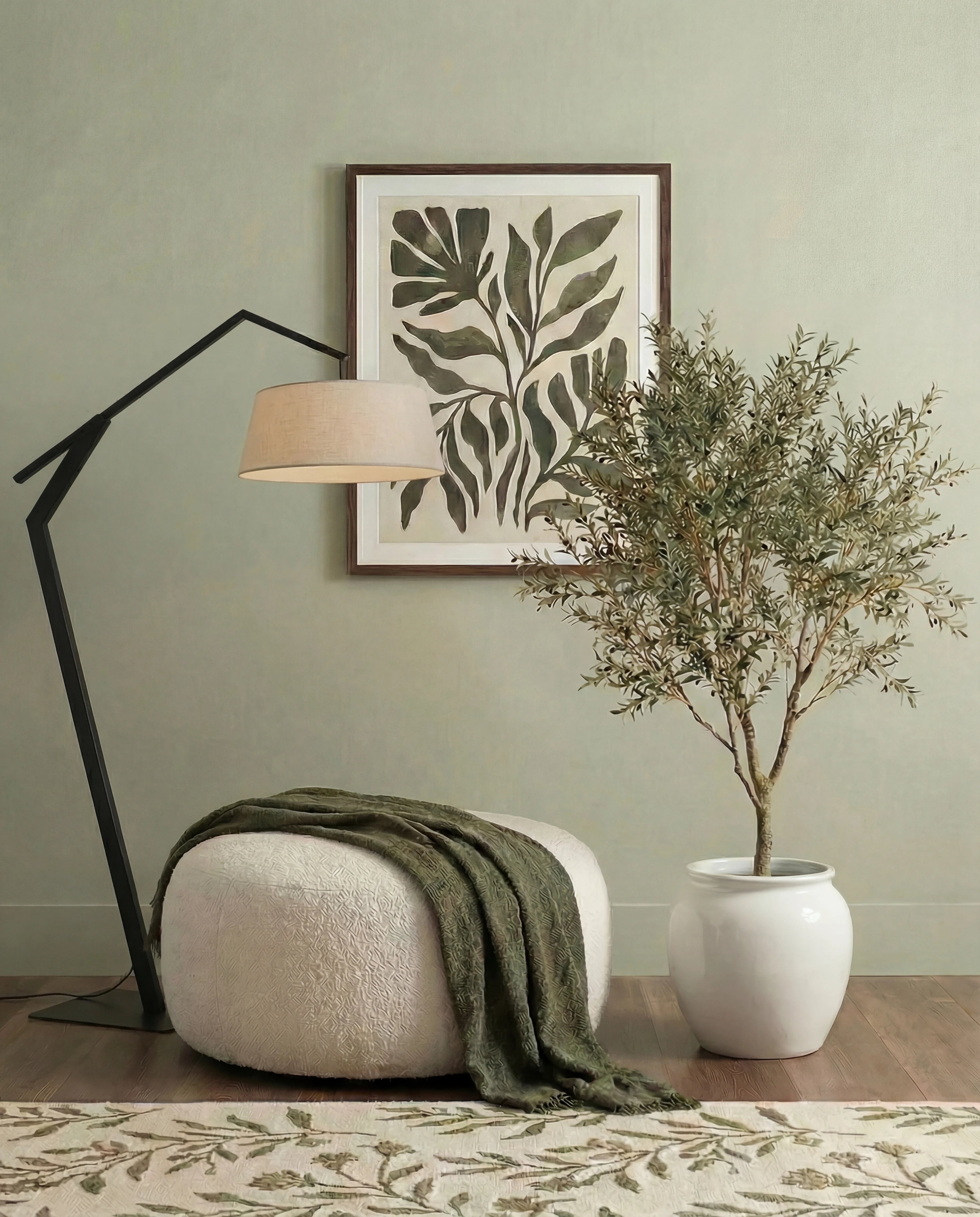 Henley Geometric Arched Floor Lamp