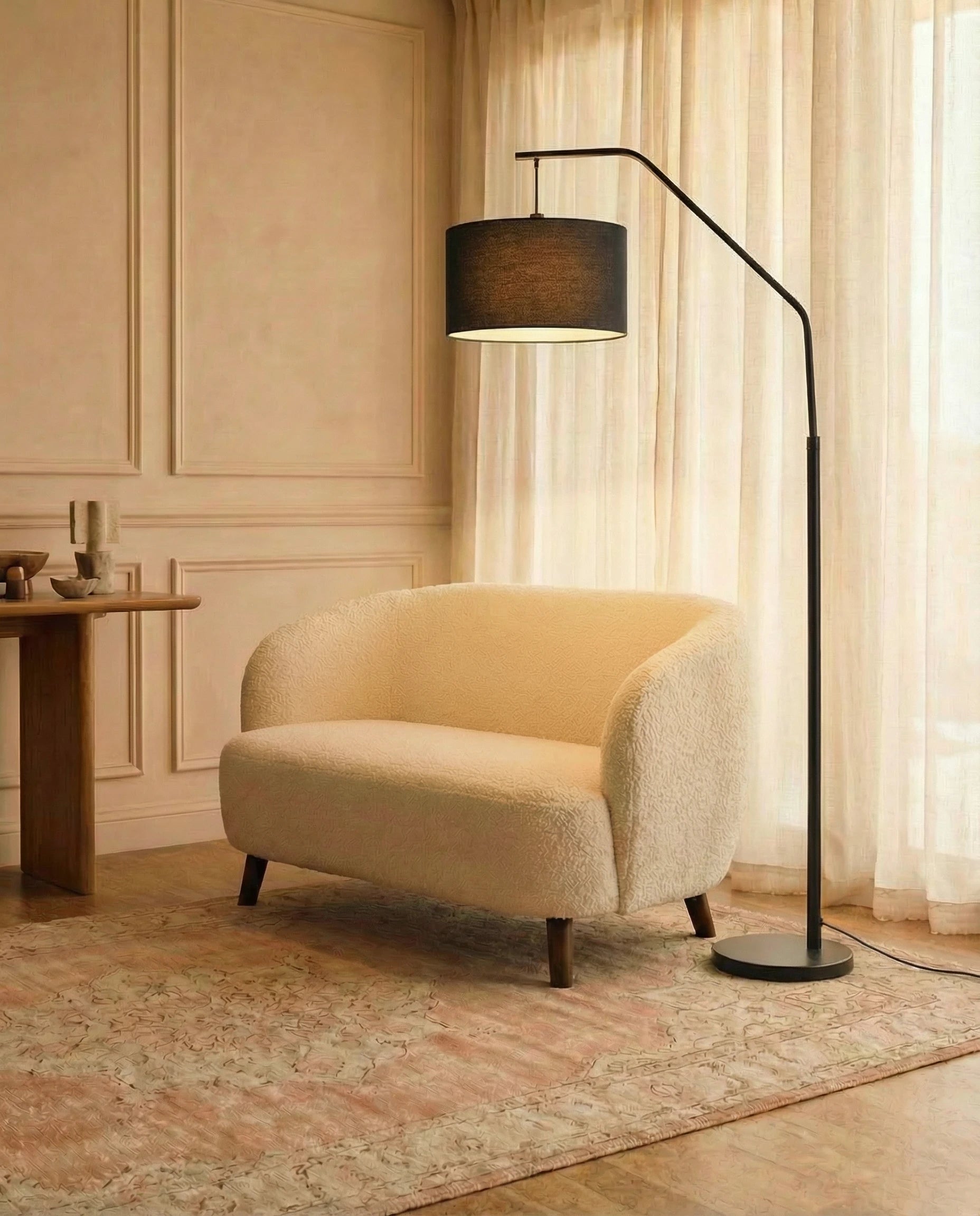 Hercules Industrial Black Standing Lamp