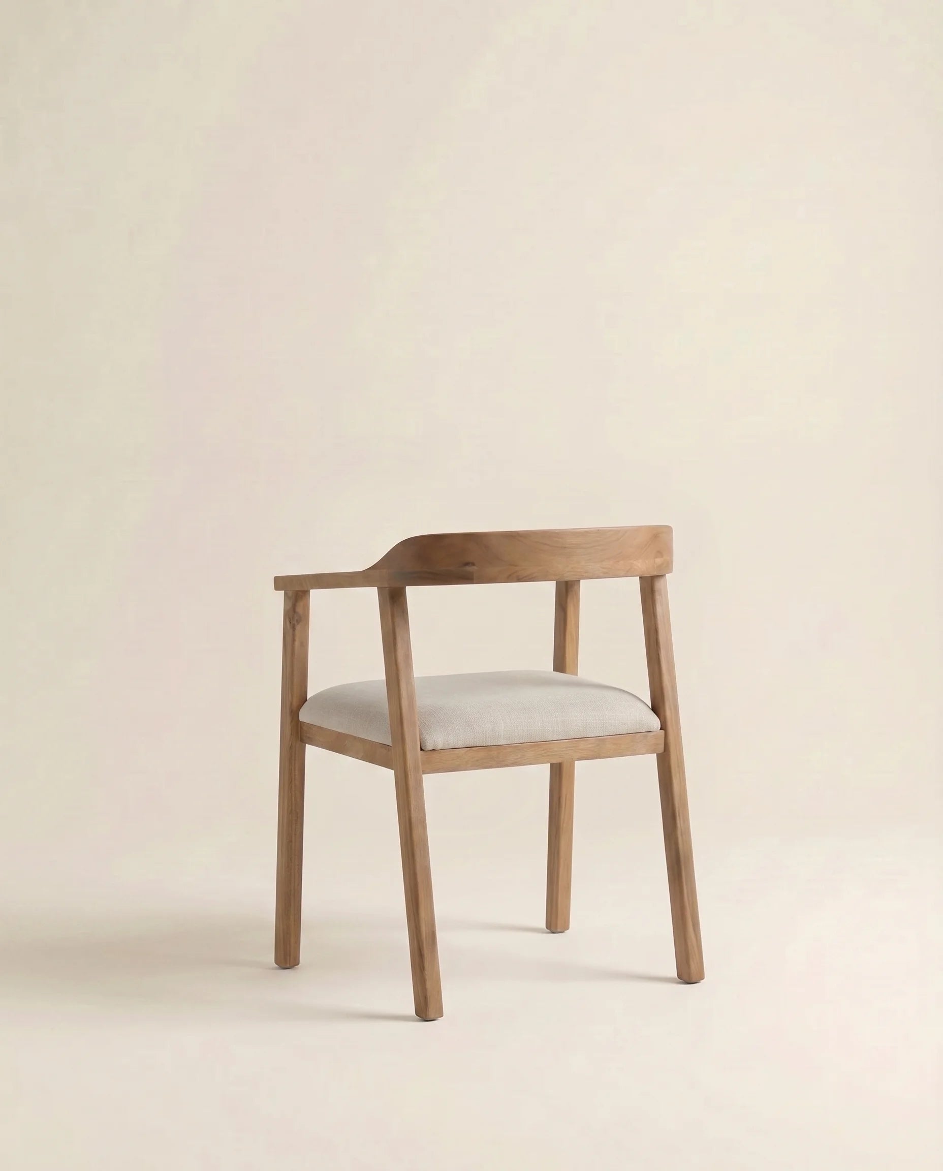 Hollis solid wood dining chair in a Dubai dining room