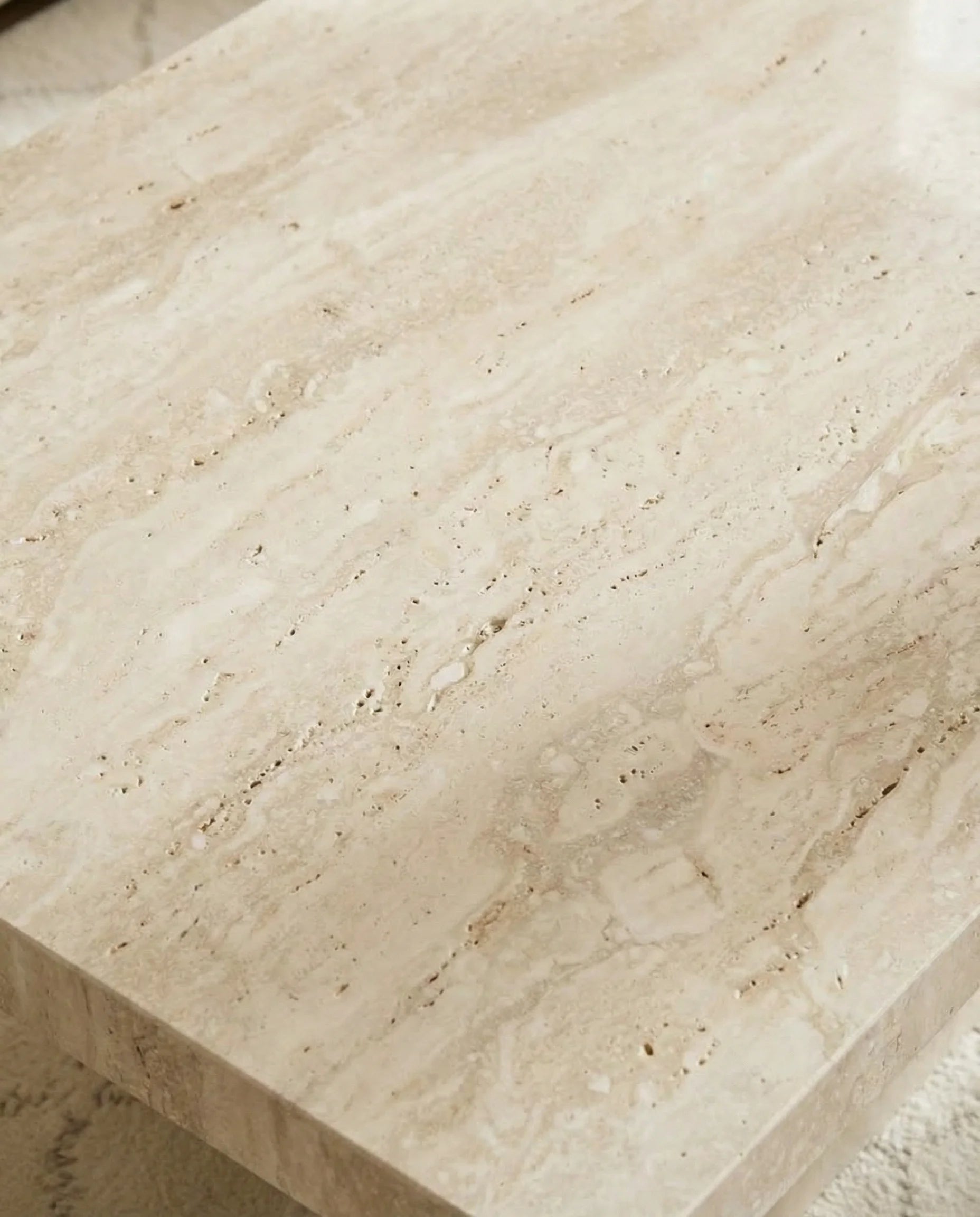 Italian Travertine Coffee Table