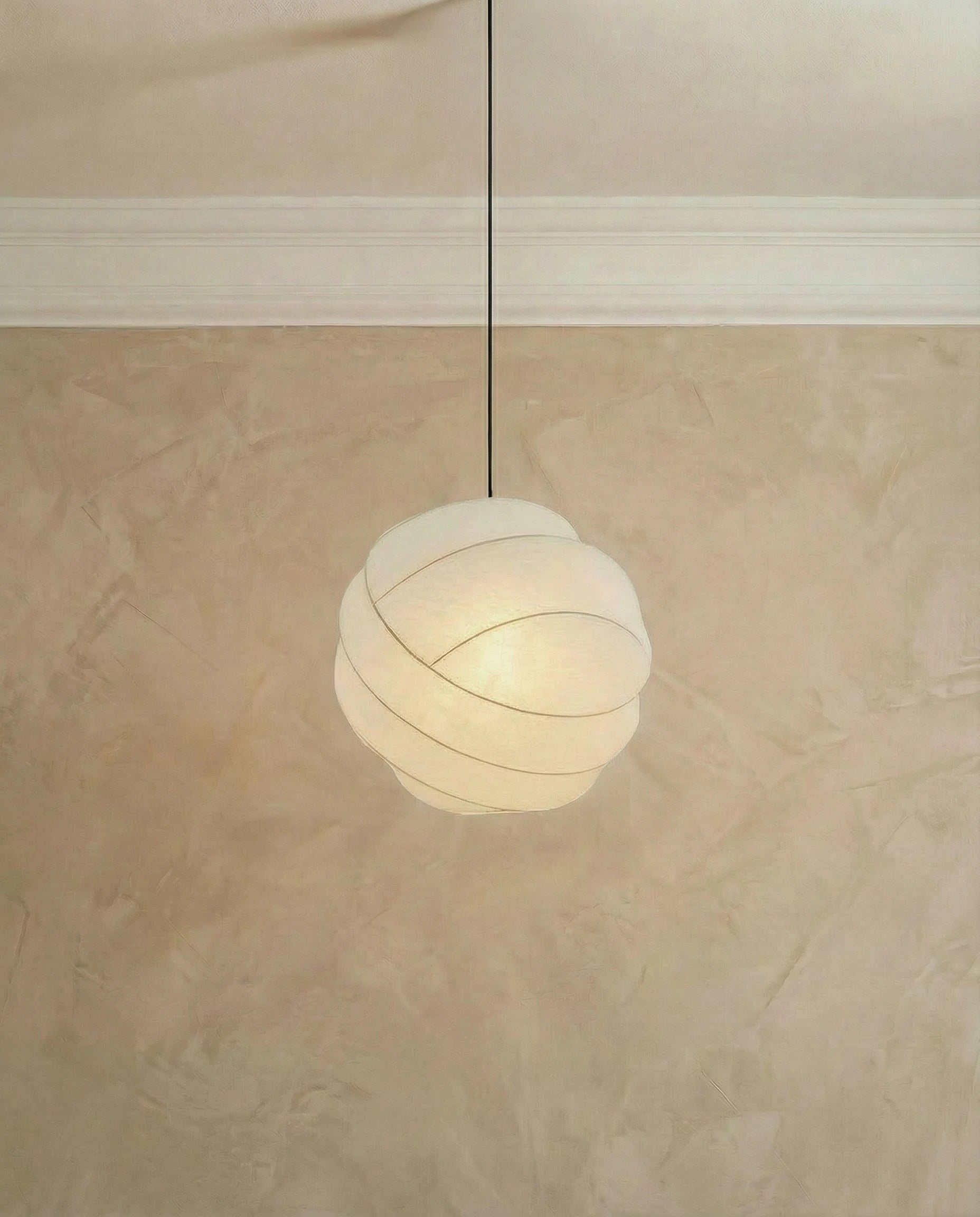 Kenji Japanese Silk Pendant Light (Eye Protective)