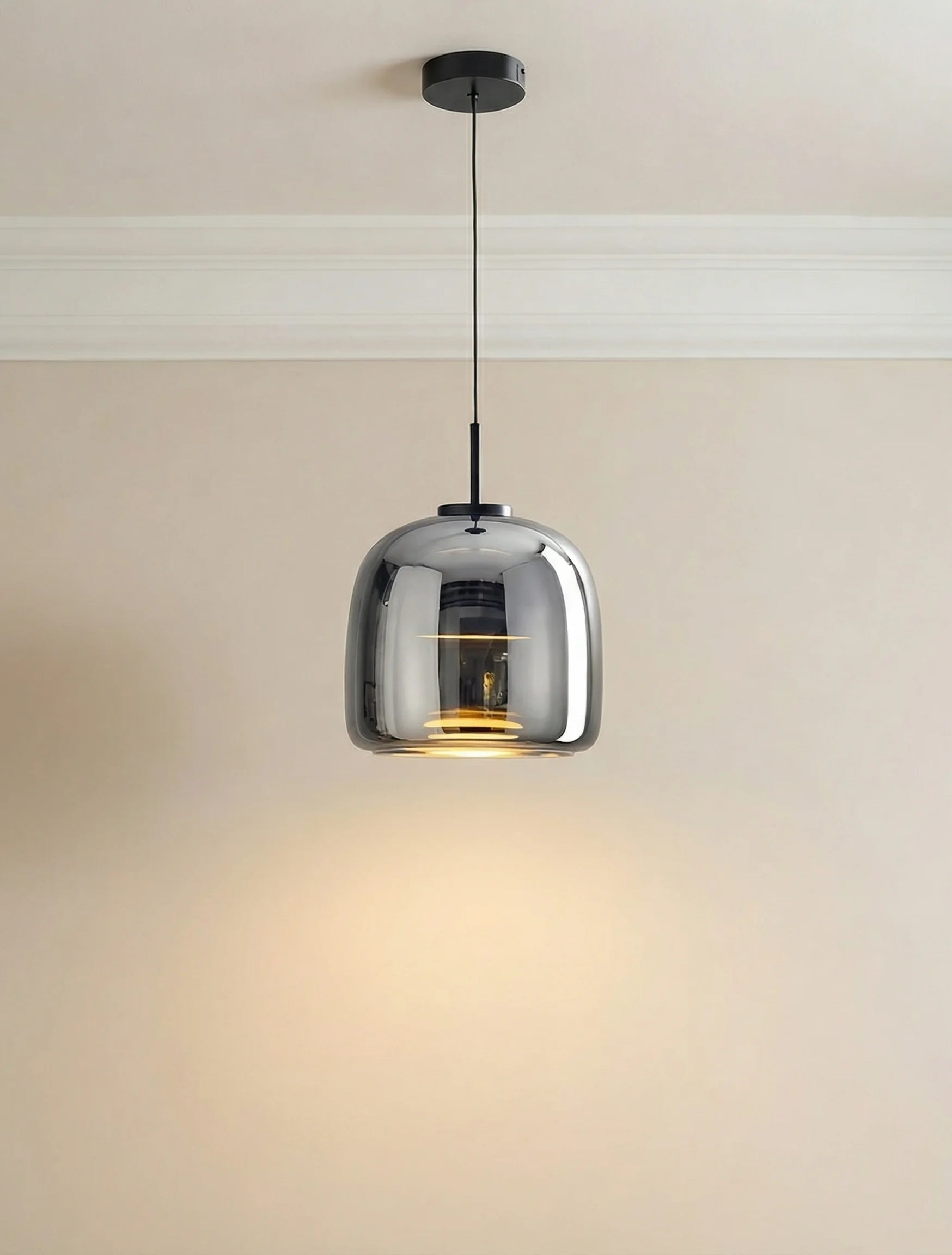 Keo Smokey Grey LED Pendant Light for Kitchen