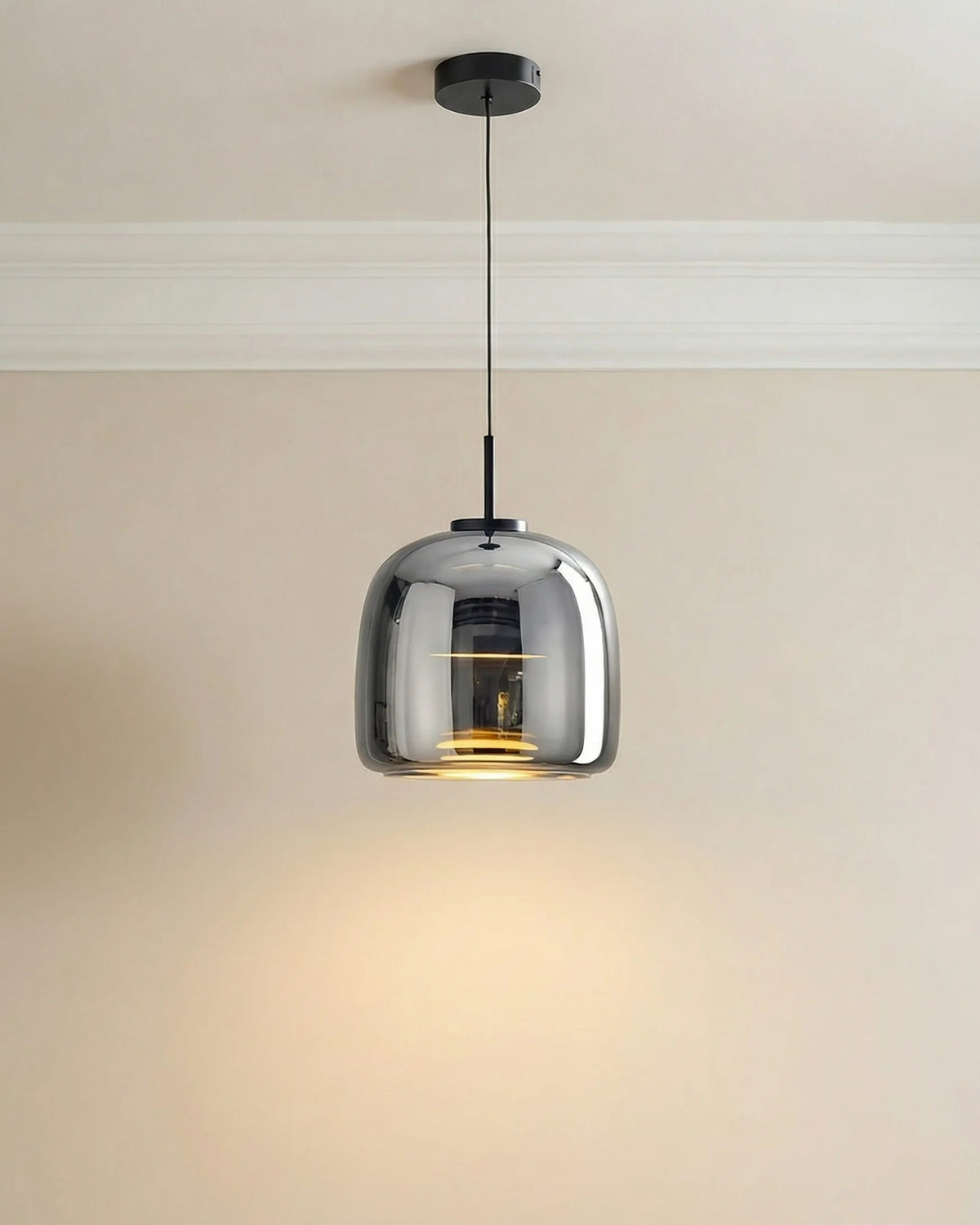 Smokey grey LED kitchen pendant light