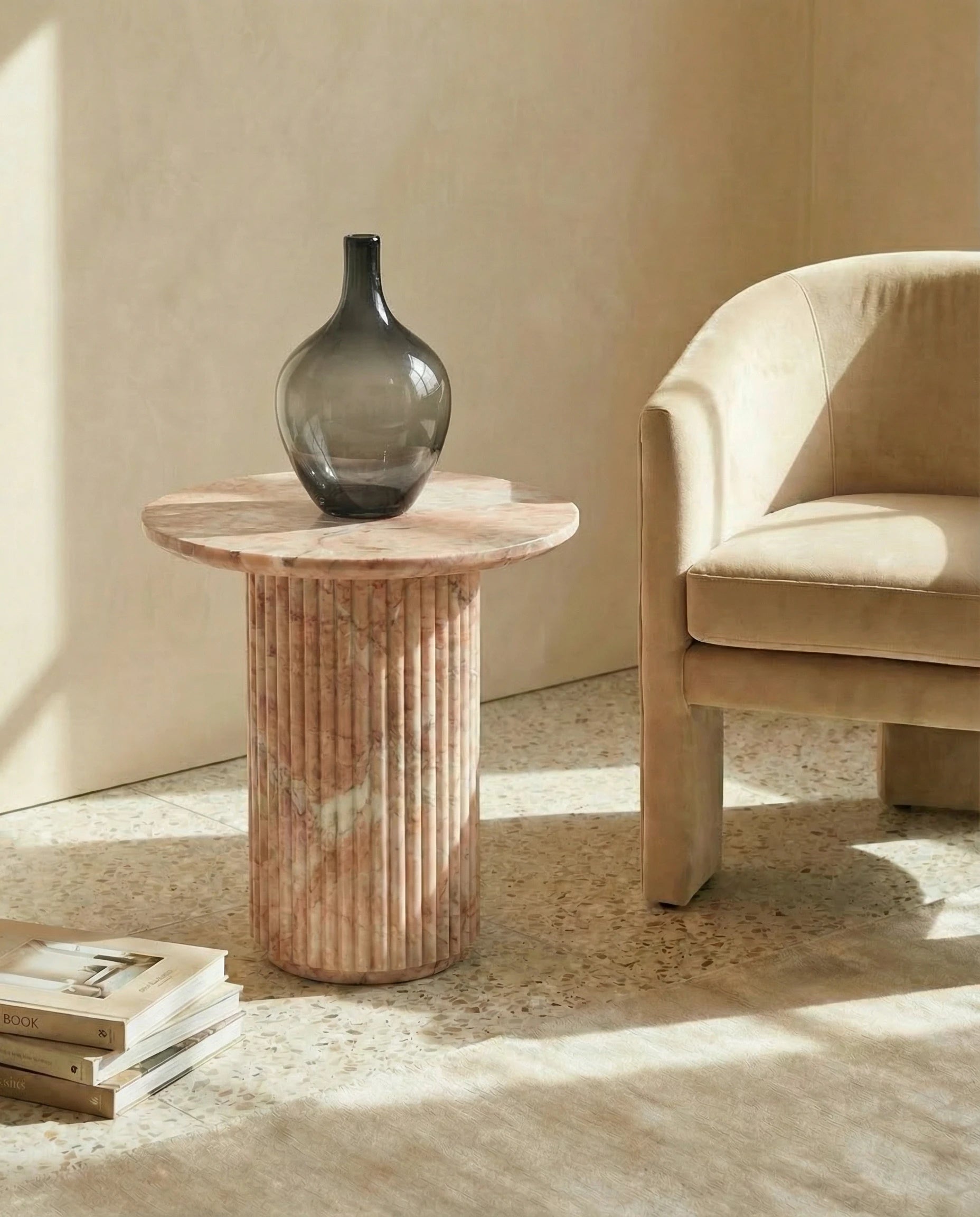 Leyla Mist Glass Vase - Vase Set